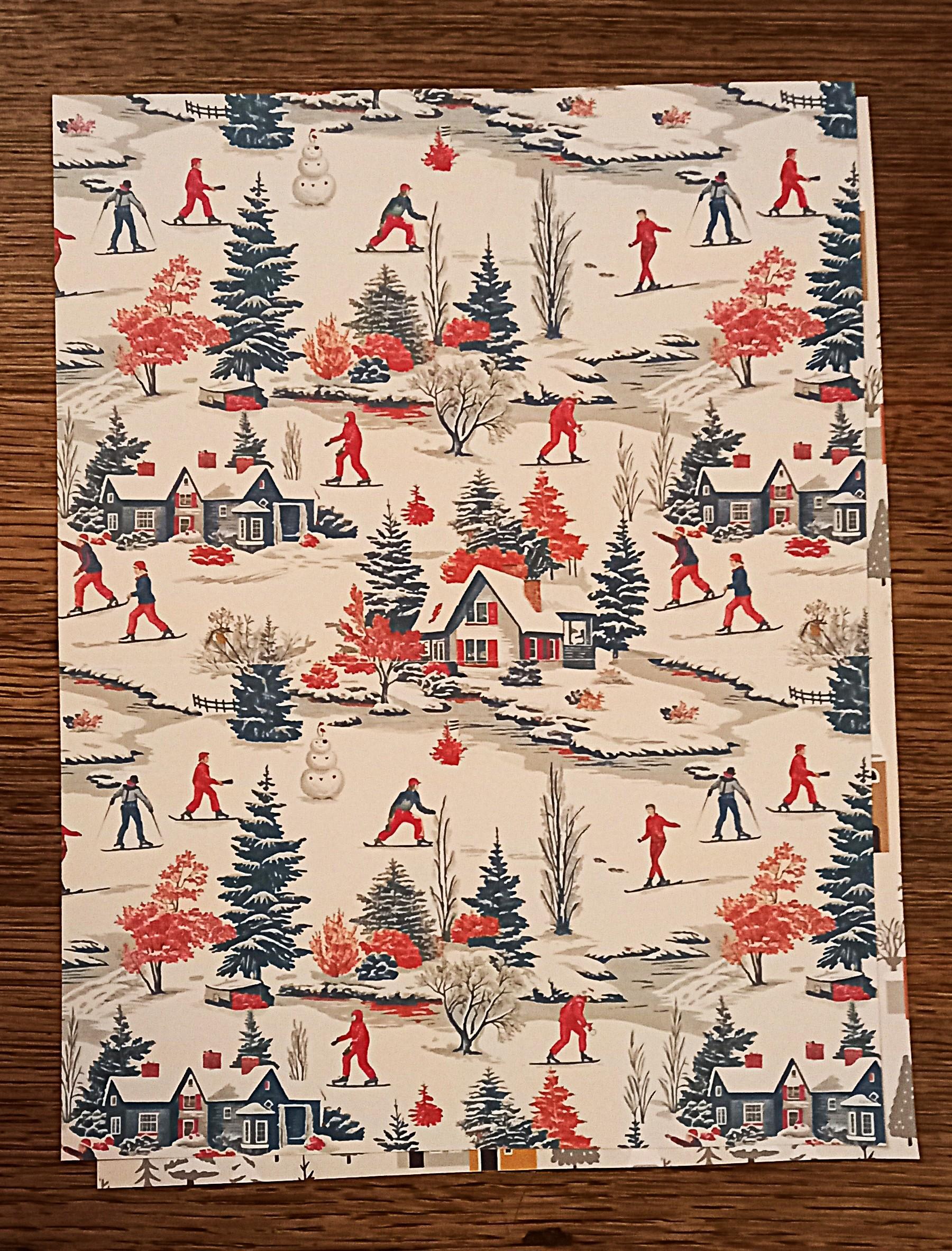 troc de troc papier créatif "ski". image 0