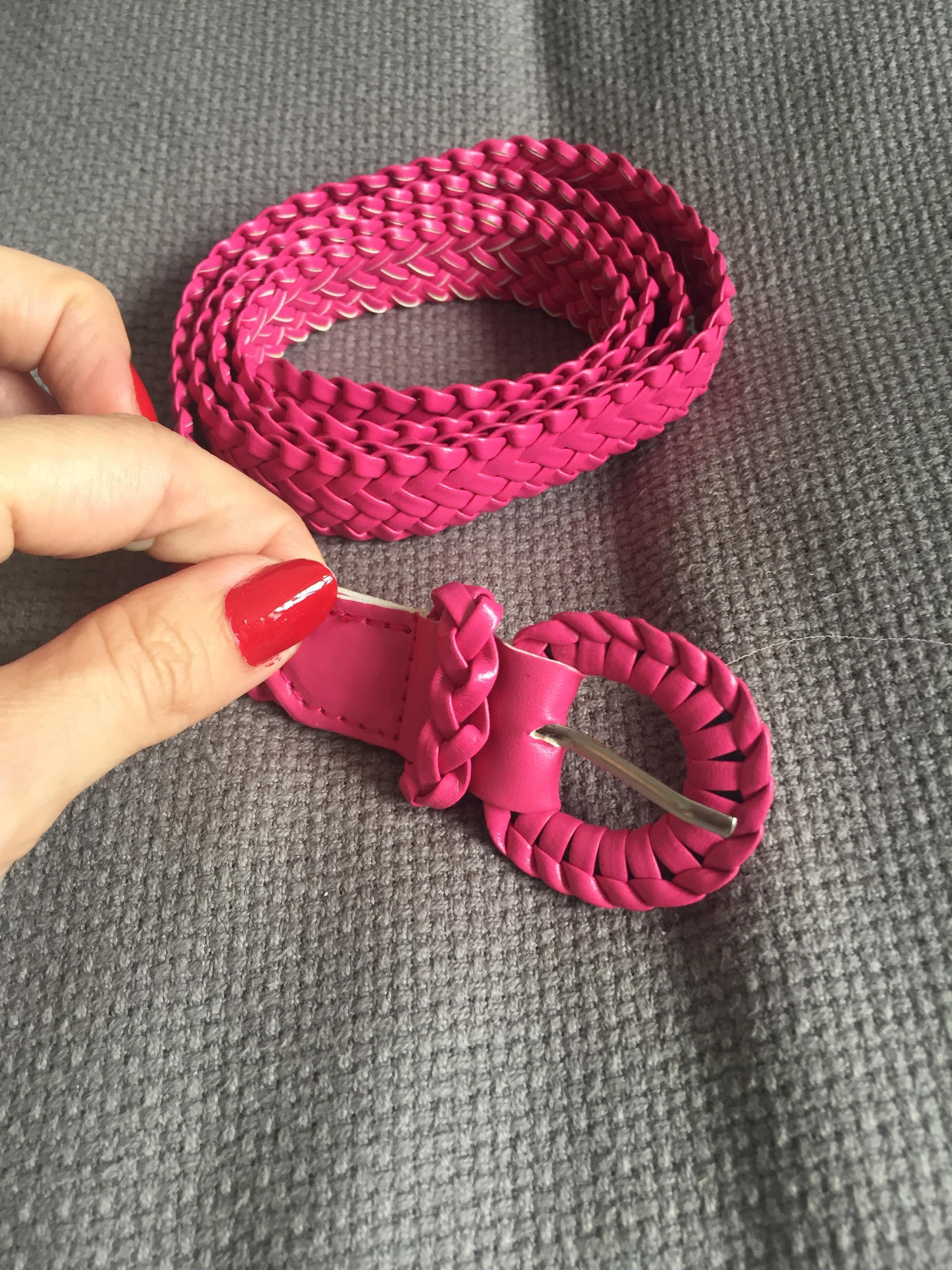 troc de troc ceinture fushia tressée image 0