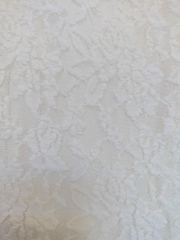 troc de troc robe blanche col claudette effet dentelle taille 38 image 1