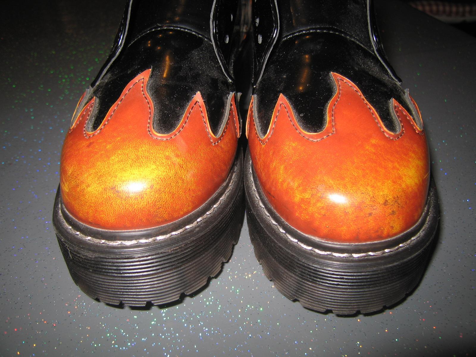 troc de troc troc chaussures flammées punk gothique rockabilly hardcore image 1