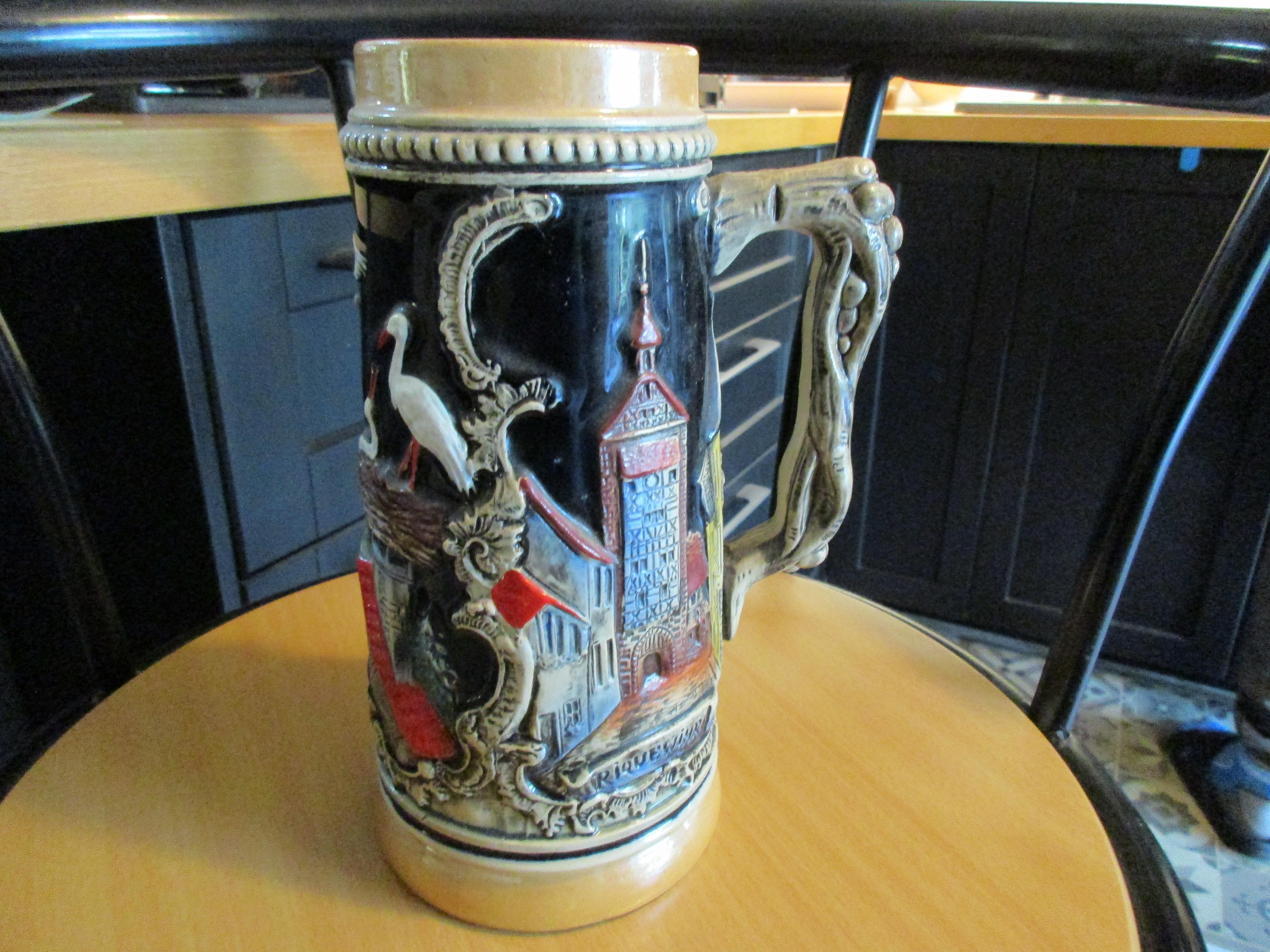 troc de troc réservée,grande chope vintage image 0