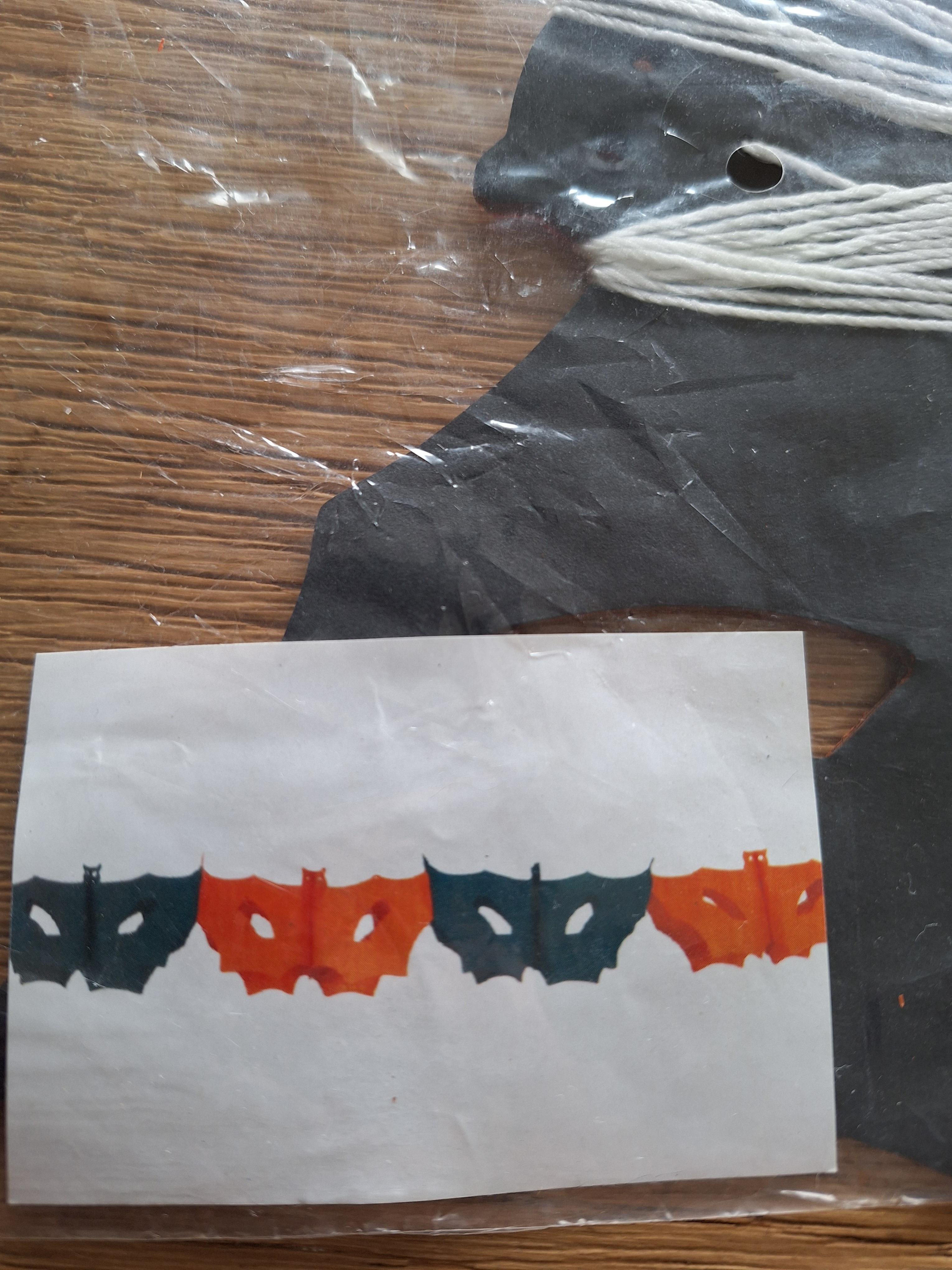 troc de troc 2 guirlandes de 4 mètres en papier halloween neuves image 1