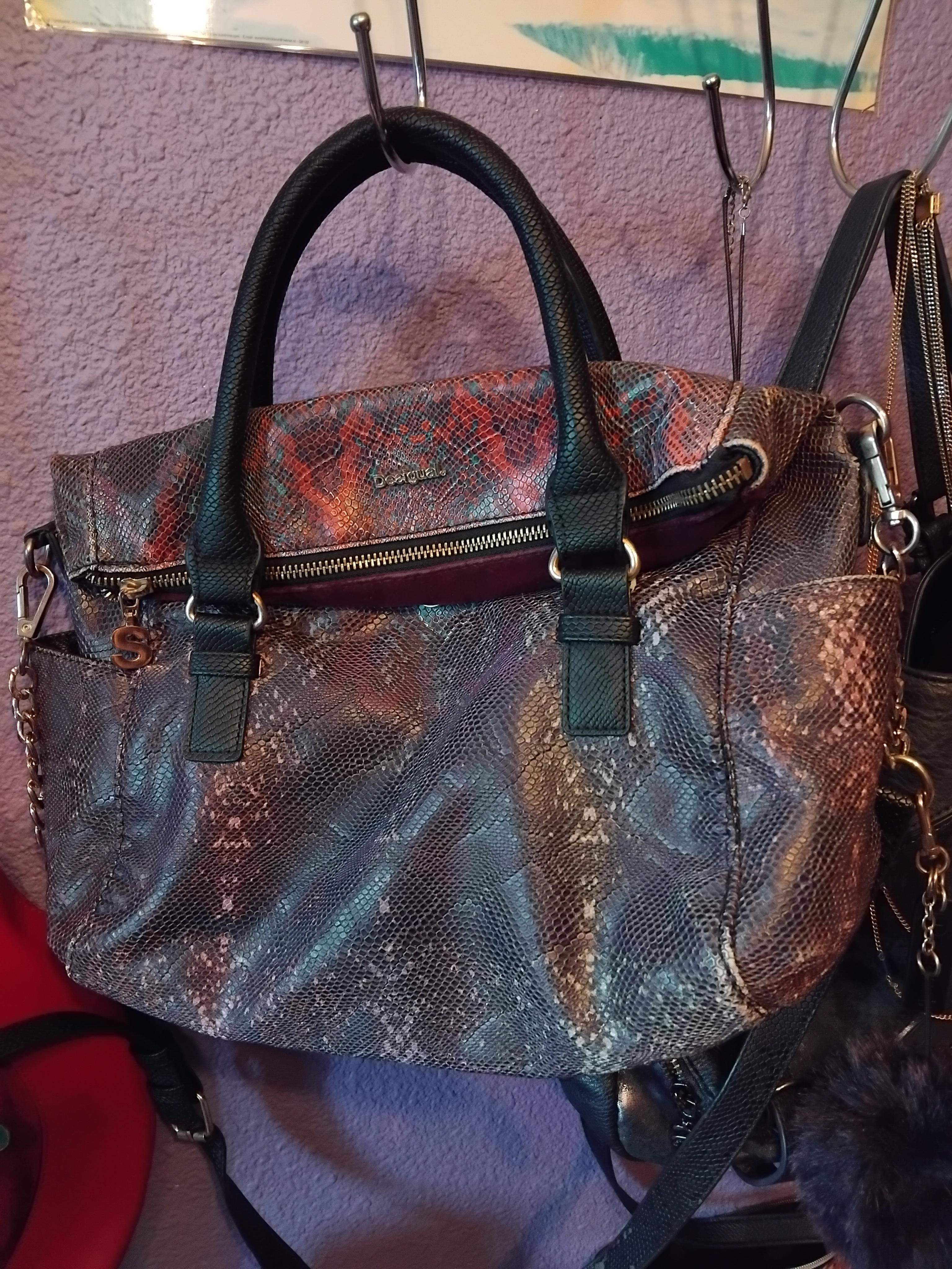 troc de troc sac desigual violet serpent interieur velour violet image 0