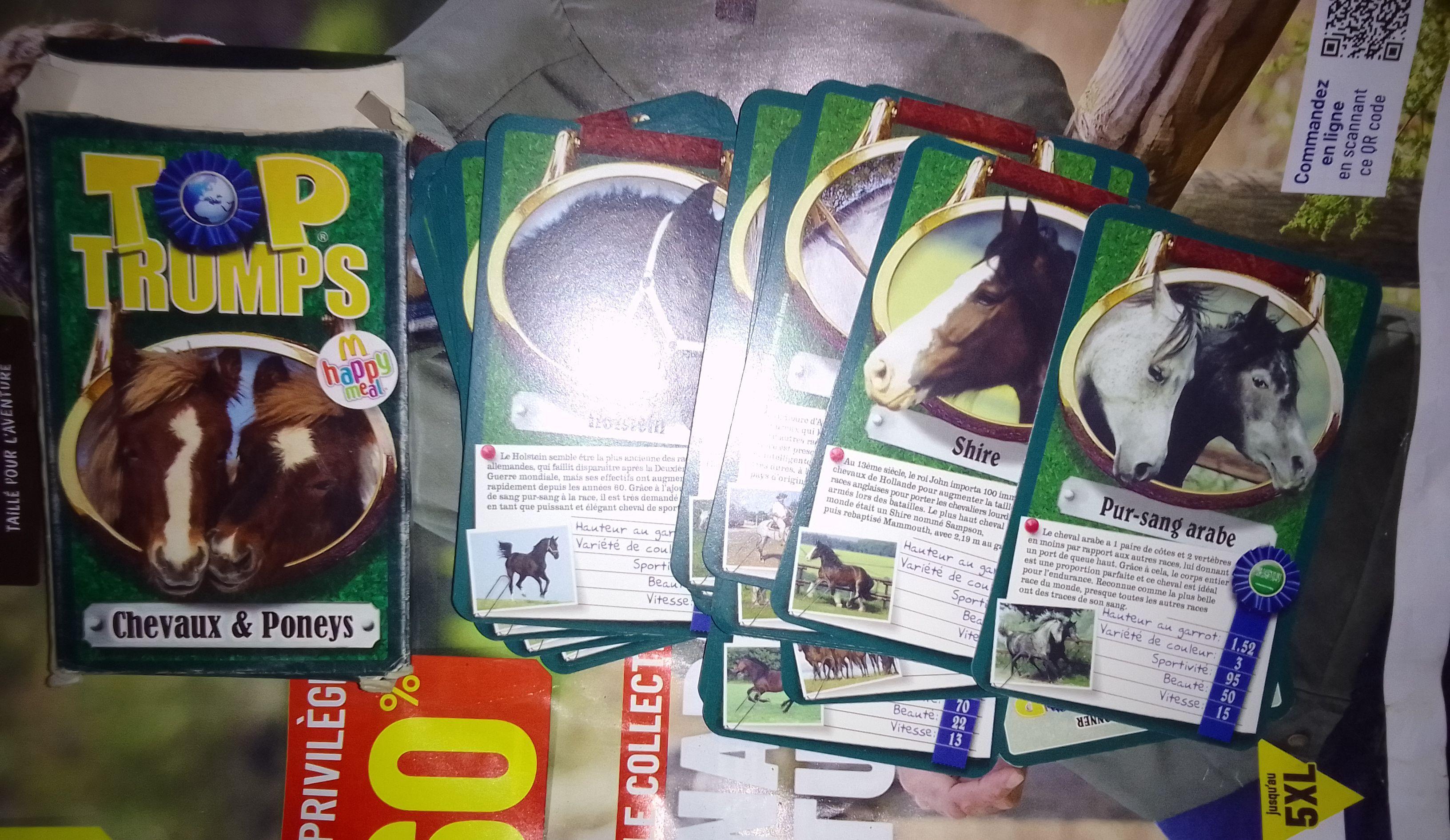 troc de troc jeu de carte trump chevaux et poneys complet bon etat image 0