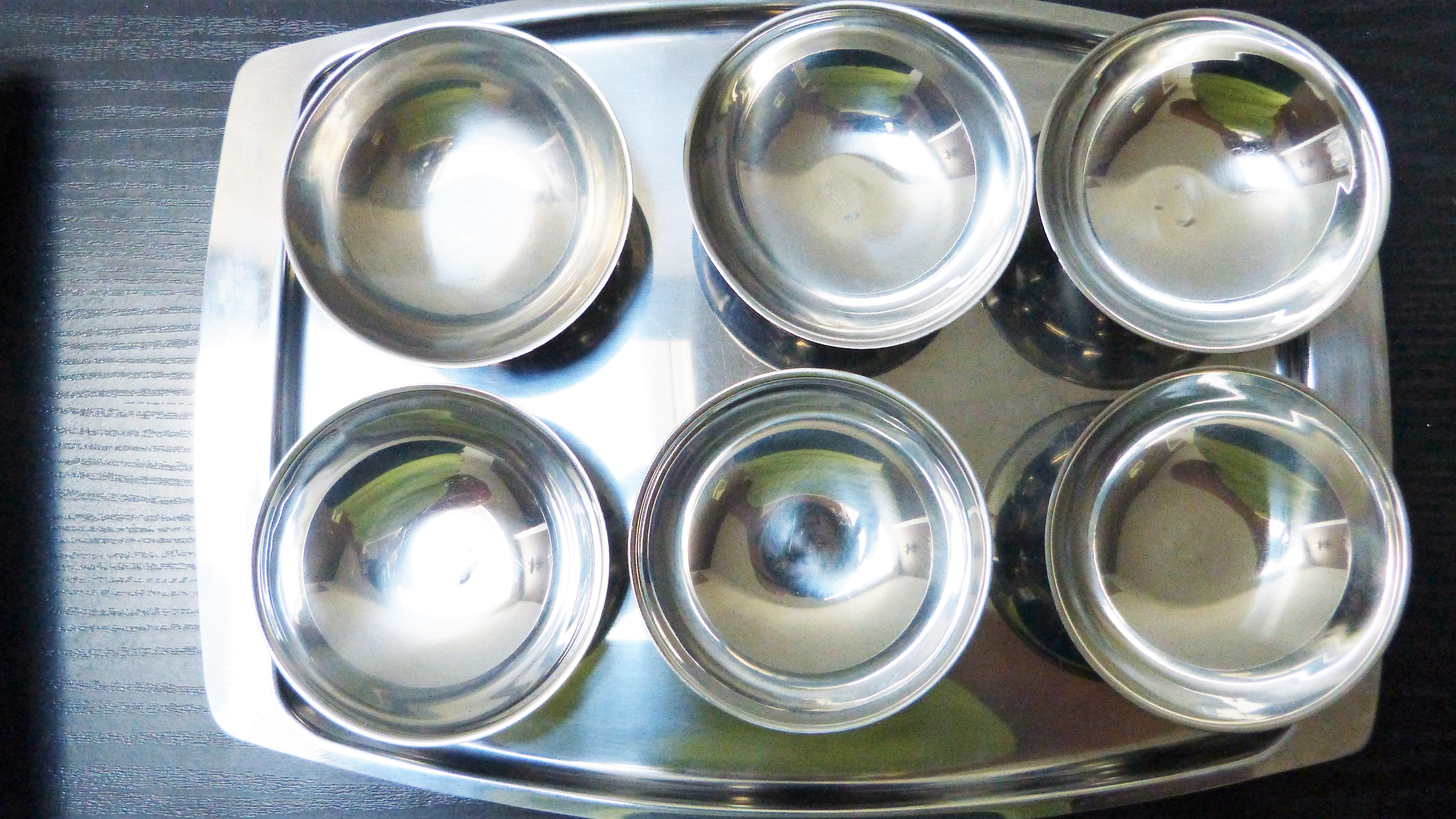 troc de troc 6 coupes avec plateau en inox image 0