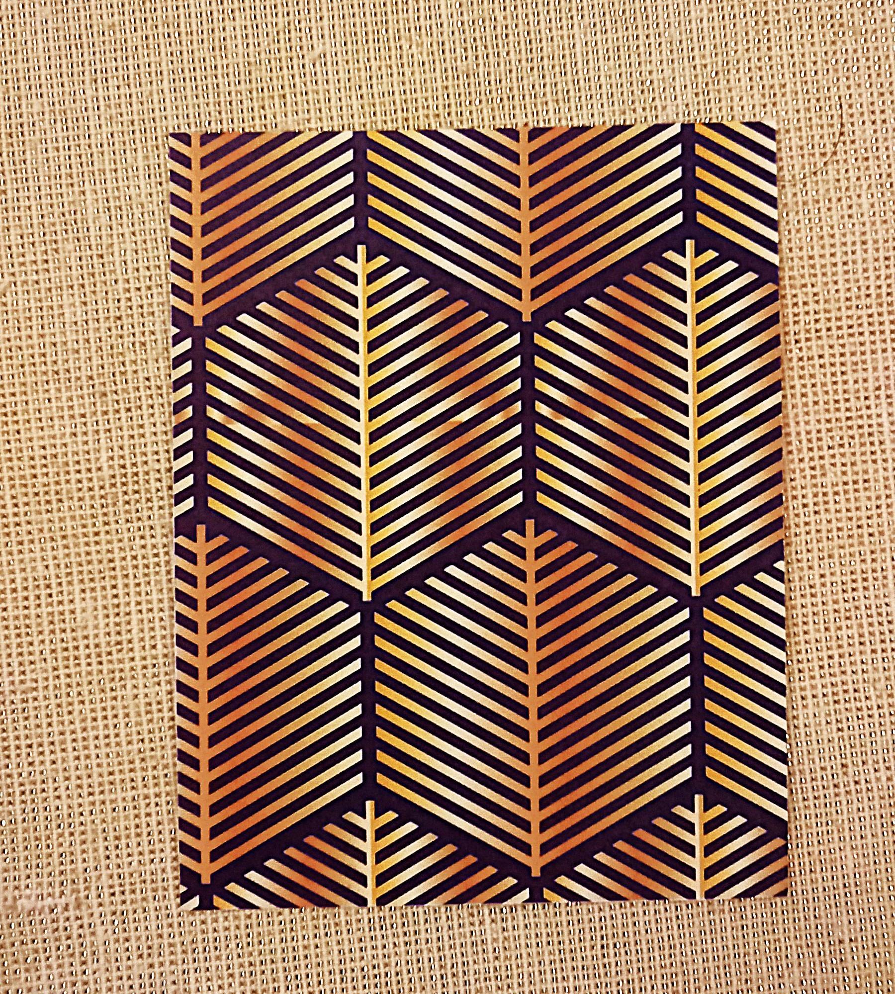 troc de troc carte art déco noire et dorée. image 0