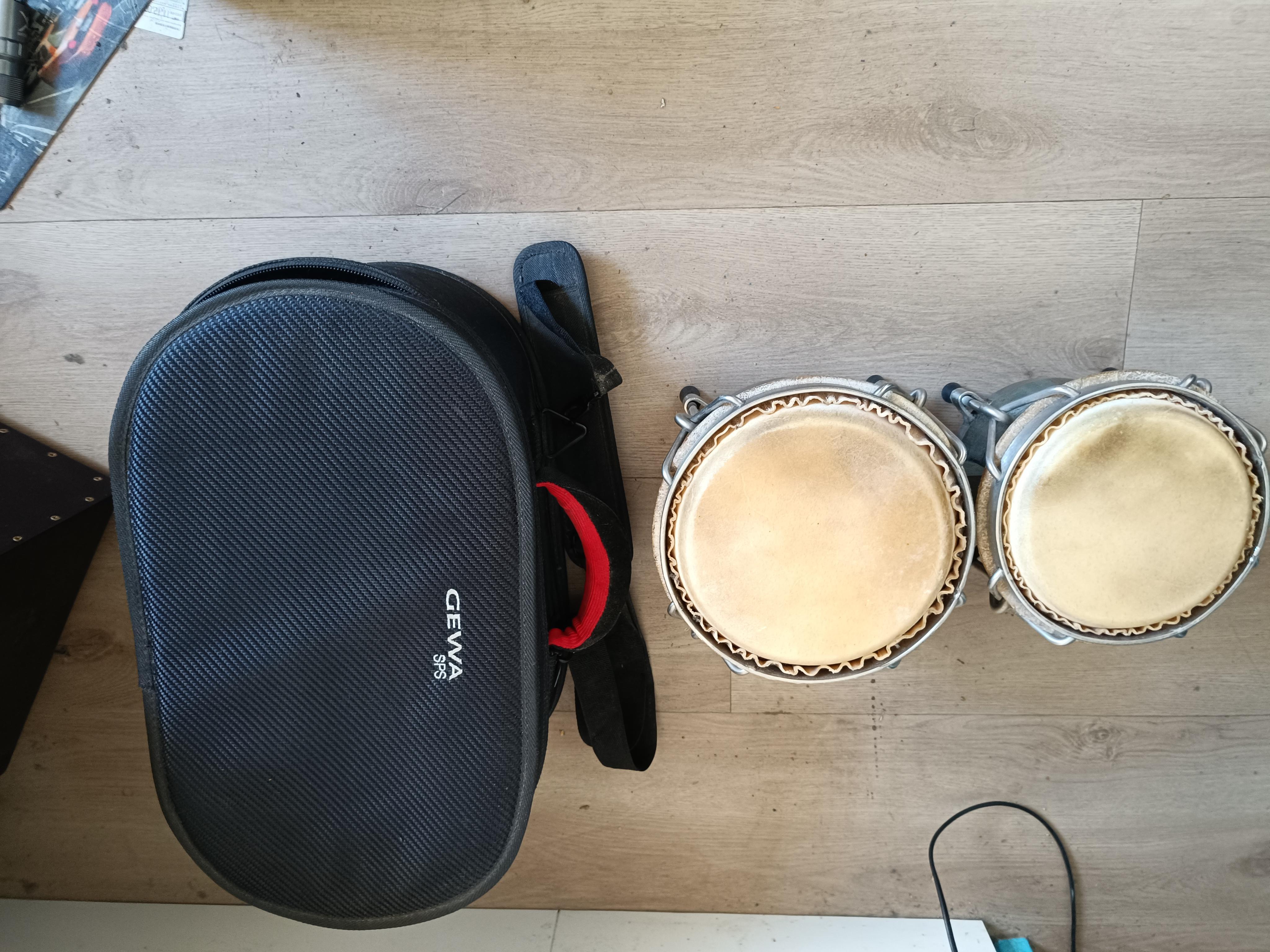 troc de troc bongos artisanal plus housse image 0