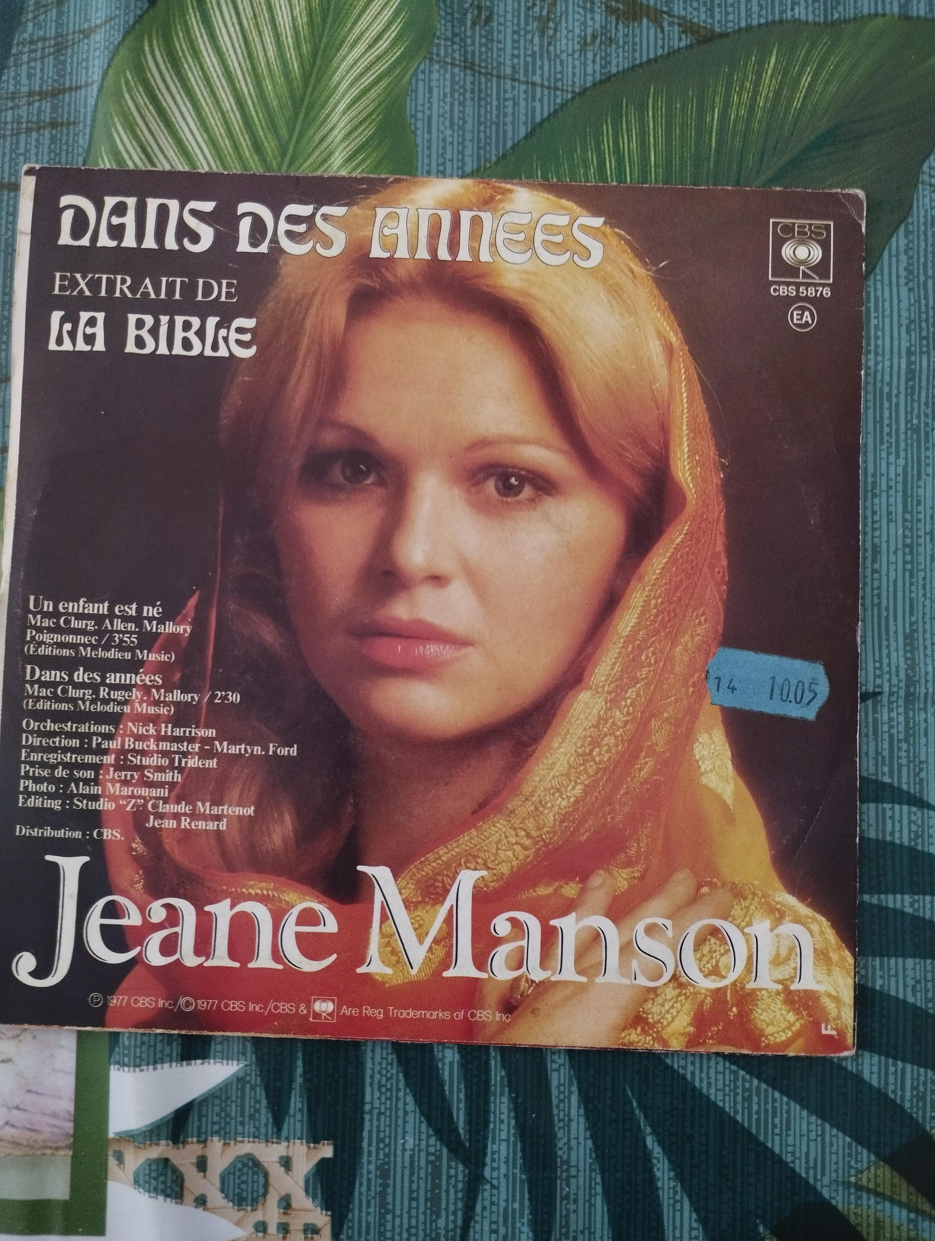troc de troc disque vinyle 45t jeanne manson - un enfant est né image 1