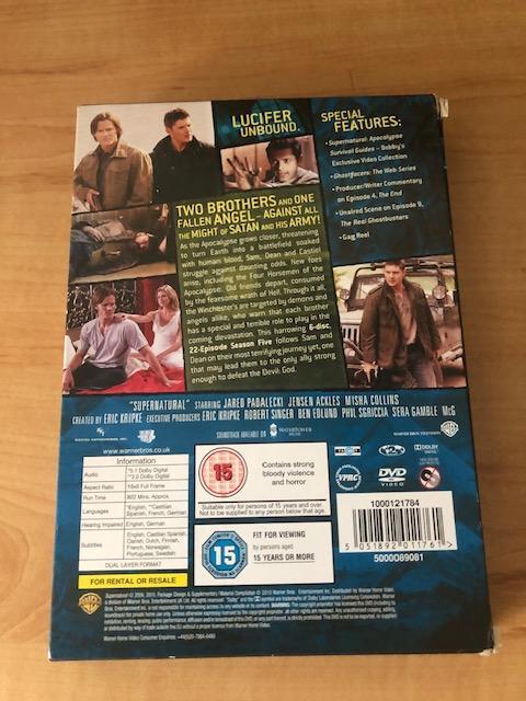 troc de troc coffret dvd série supernatural season 5 complète image 1