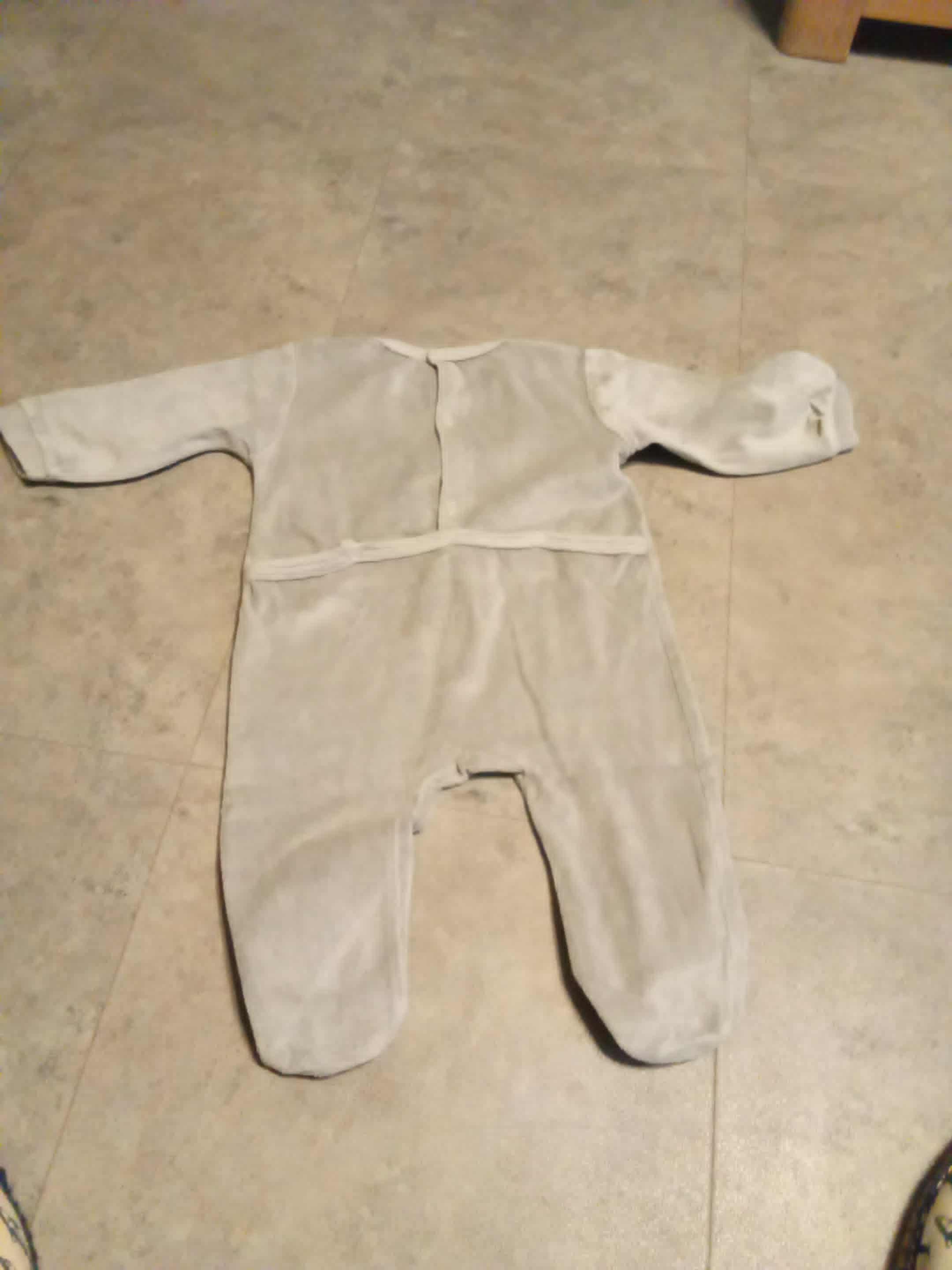 troc de troc pyjama gris et rose 9 mois image 0