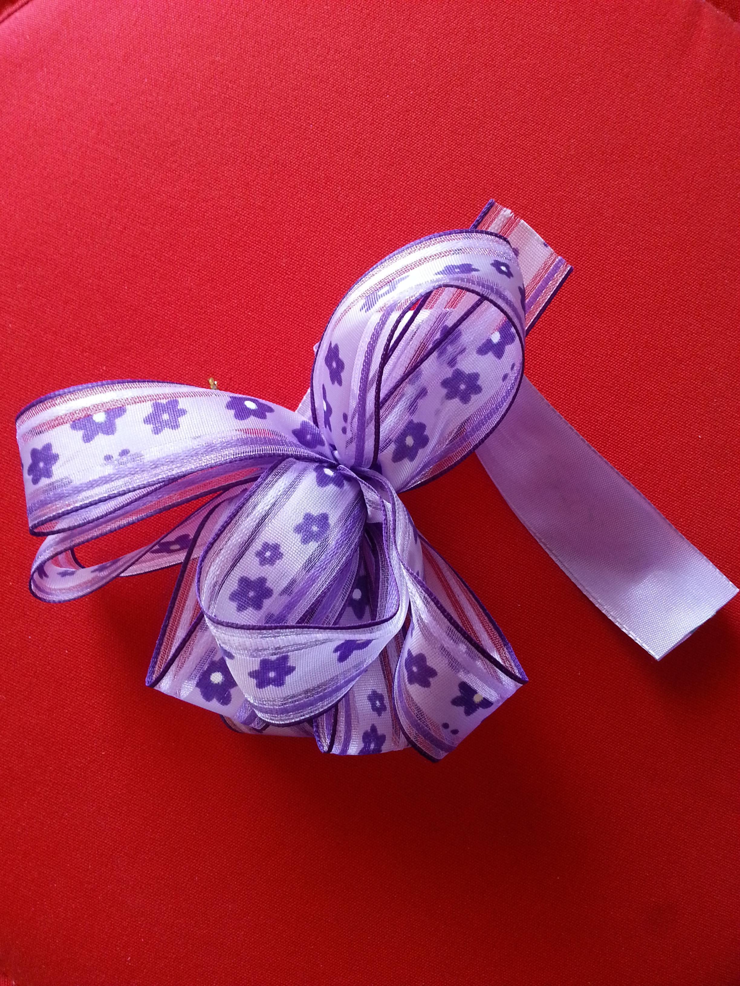 troc de troc noeud ruban violet de décoration image 1