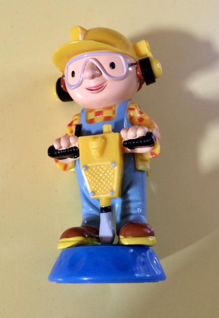 troc de troc figurine ouvrier marteau piqueur - 10 cm - très bon état image 0