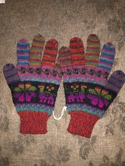 troc de troc paire de gants multicolores taille 7,5 voire 8 image 0