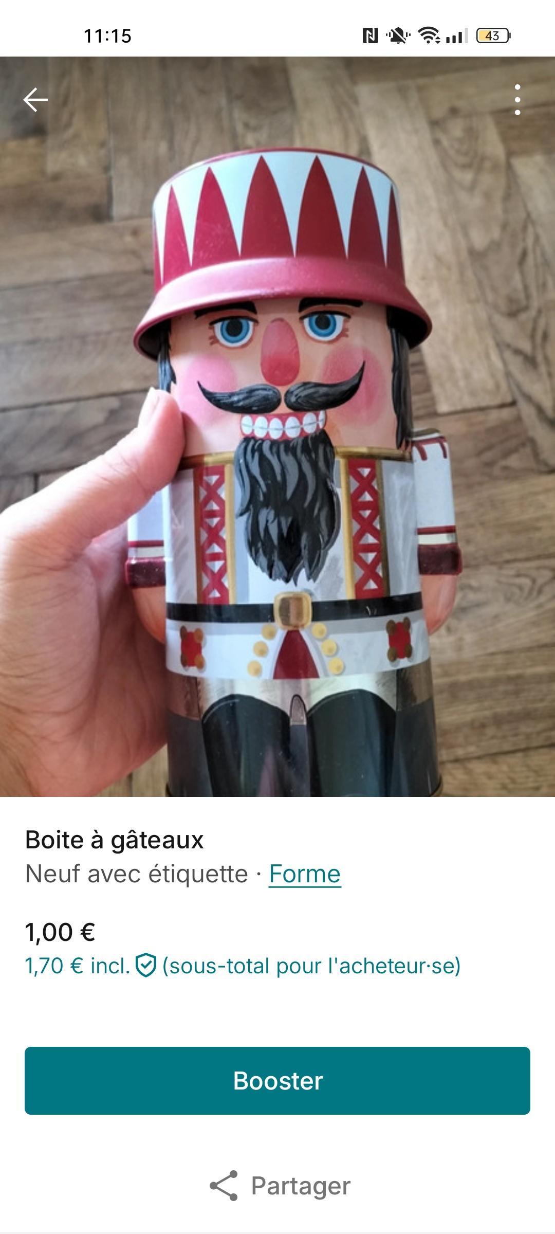 troc de troc boite en métal pour gâteau image 0