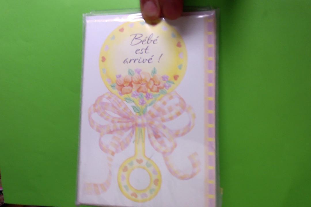 troc de troc blister de 6 faire-part de naissance neufs /// port compris image 2