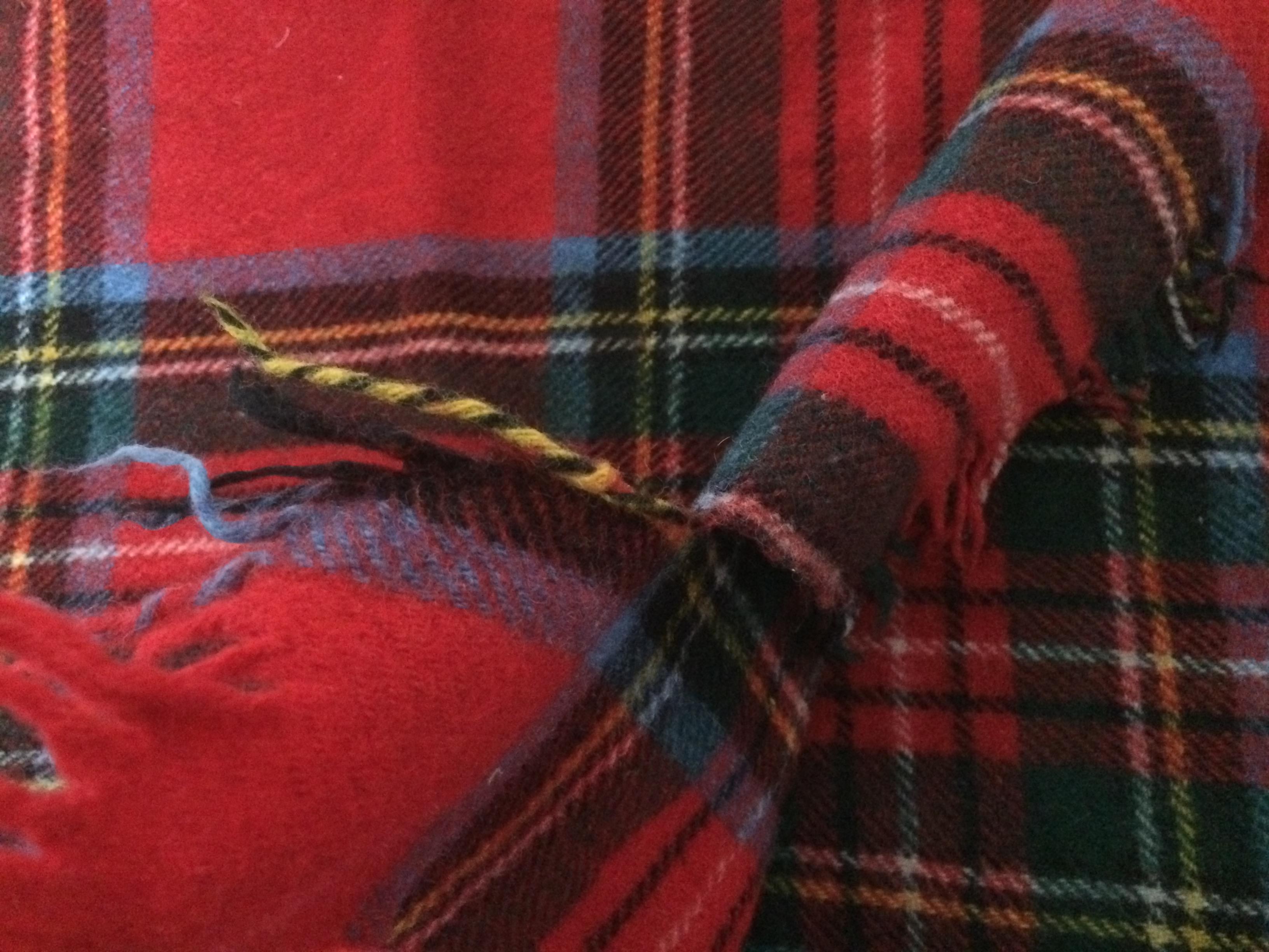 troc de troc plaid écossais en laine image 2