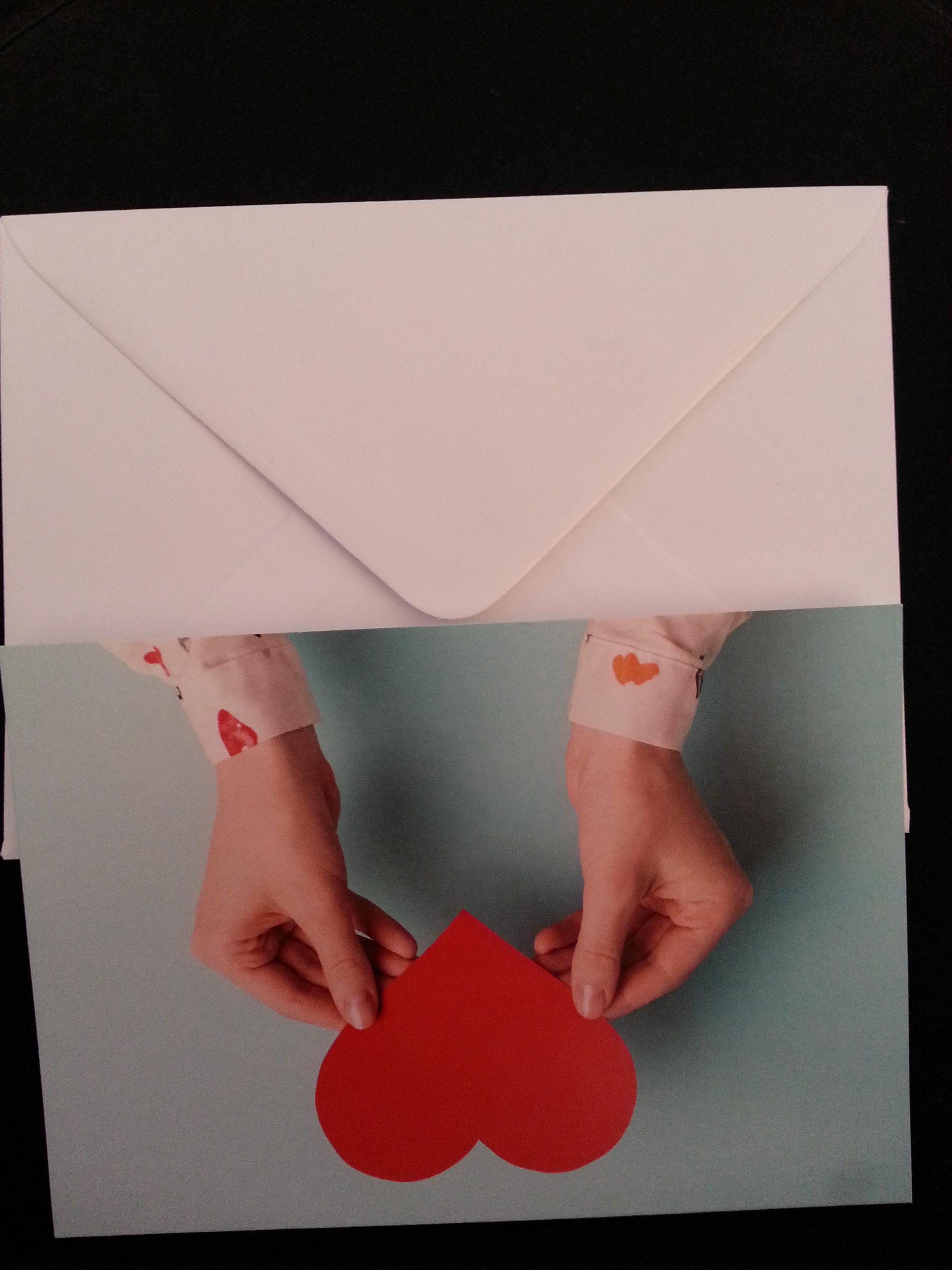 troc de troc carte neuve " un coeur à offrir" & son enveloppe image 1