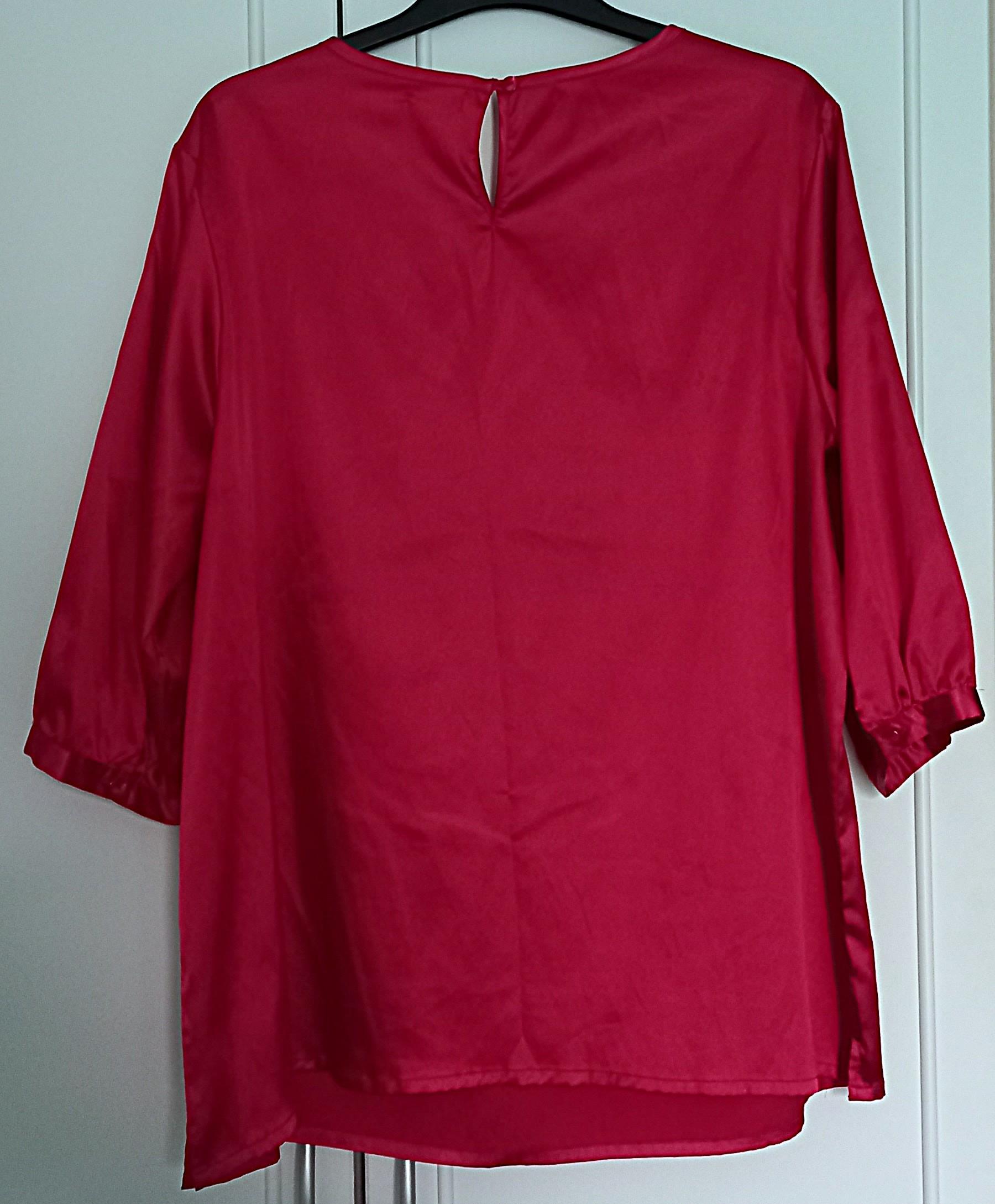 troc de troc blouse rouge/bordeaux. image 1
