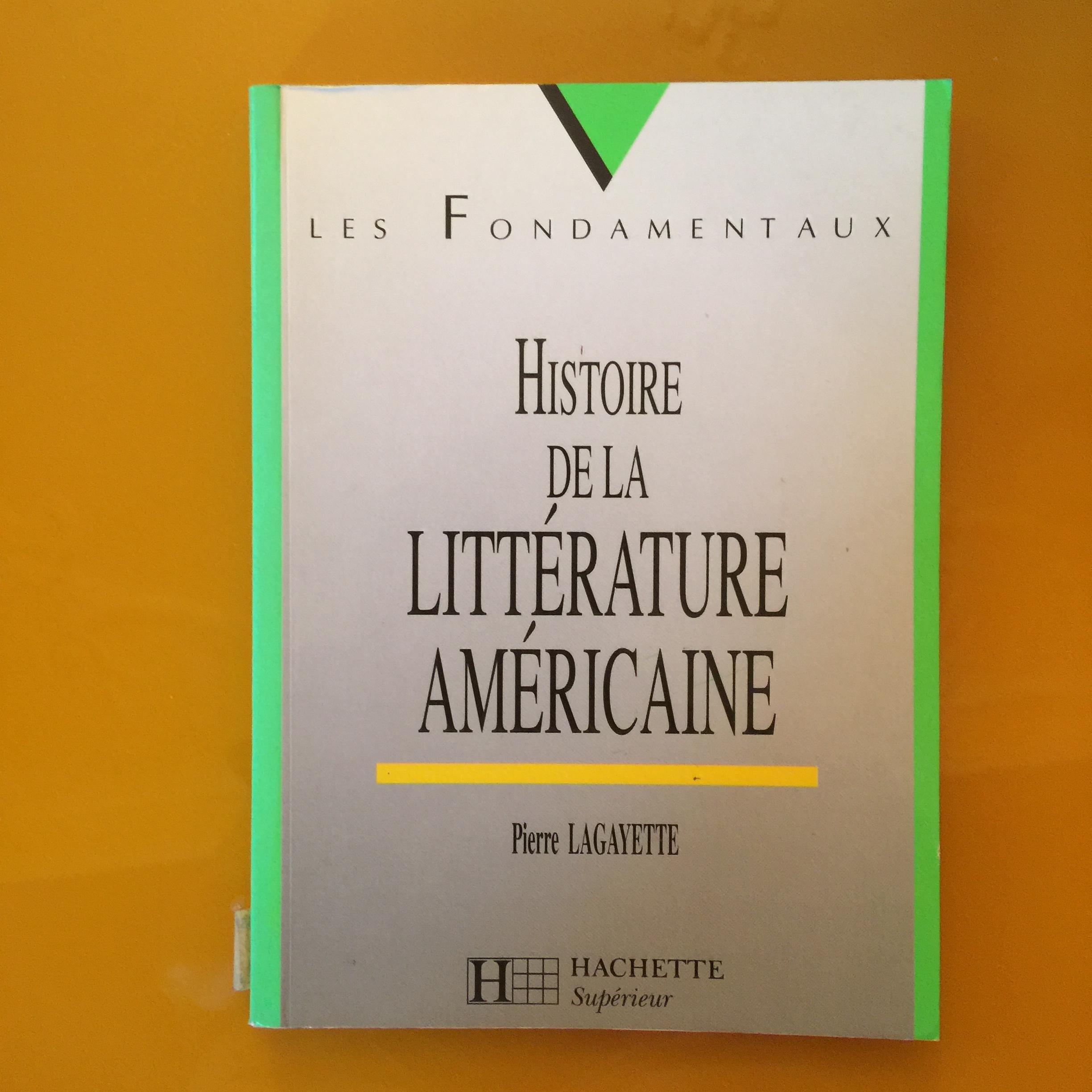 troc de troc livre « histoire de la litterature américaine » image 0