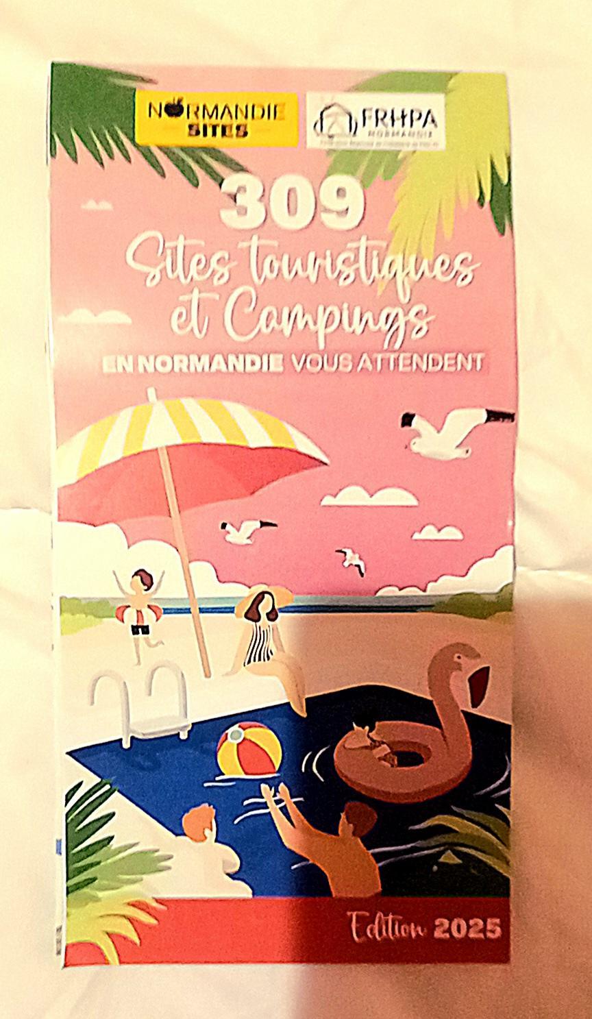troc de troc carte sites touristiques et campings normandie. image 0