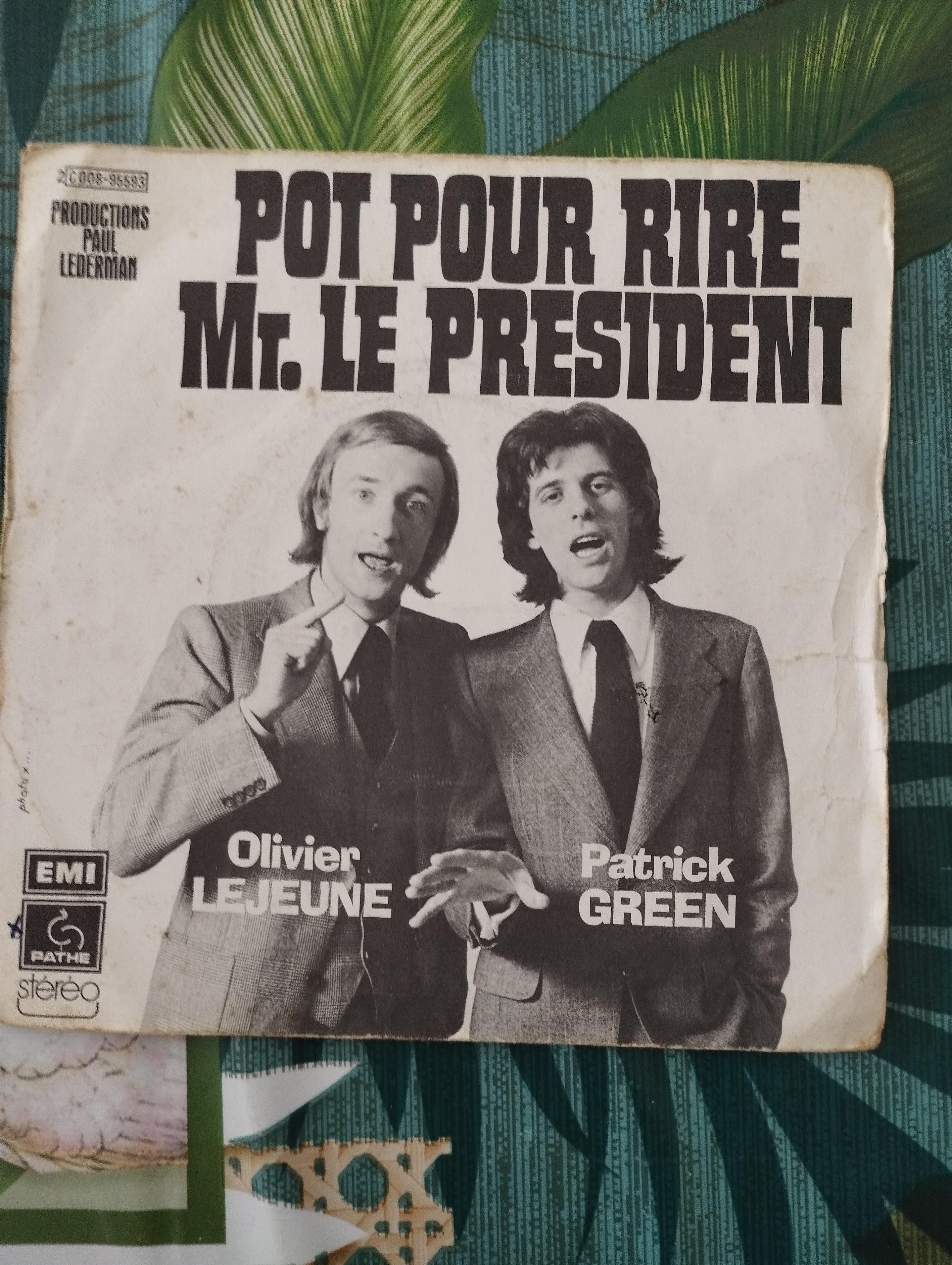 troc de troc disque vinyle 45t pot pour rire mr. le président image 0