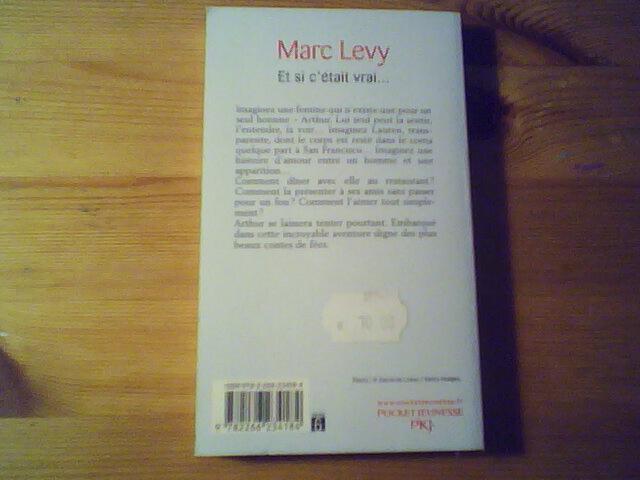 troc de troc "et si c'était vrai..." de marc levy (disponible) image 1