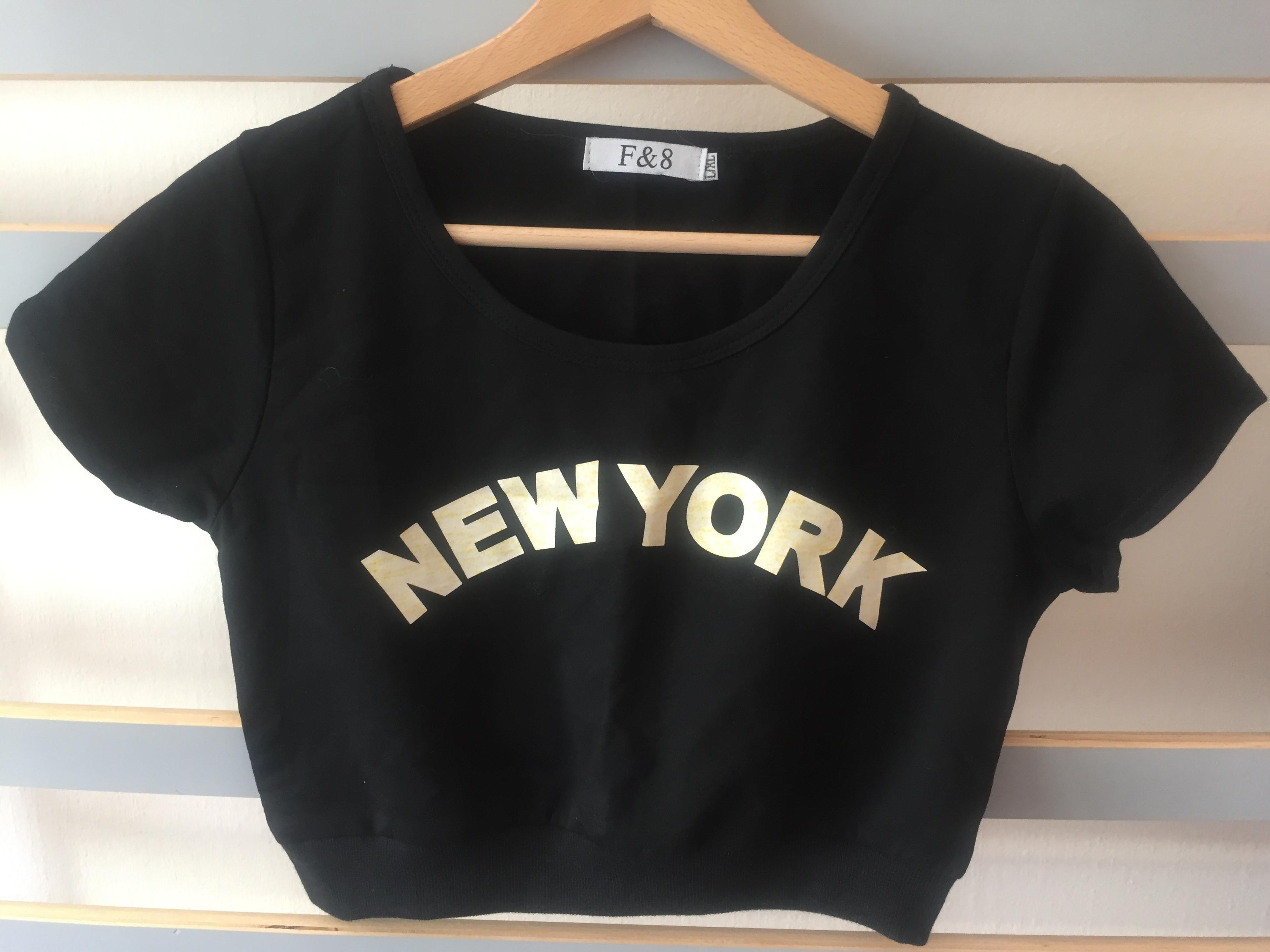 troc de troc crop t shirt/ court taille l image 0