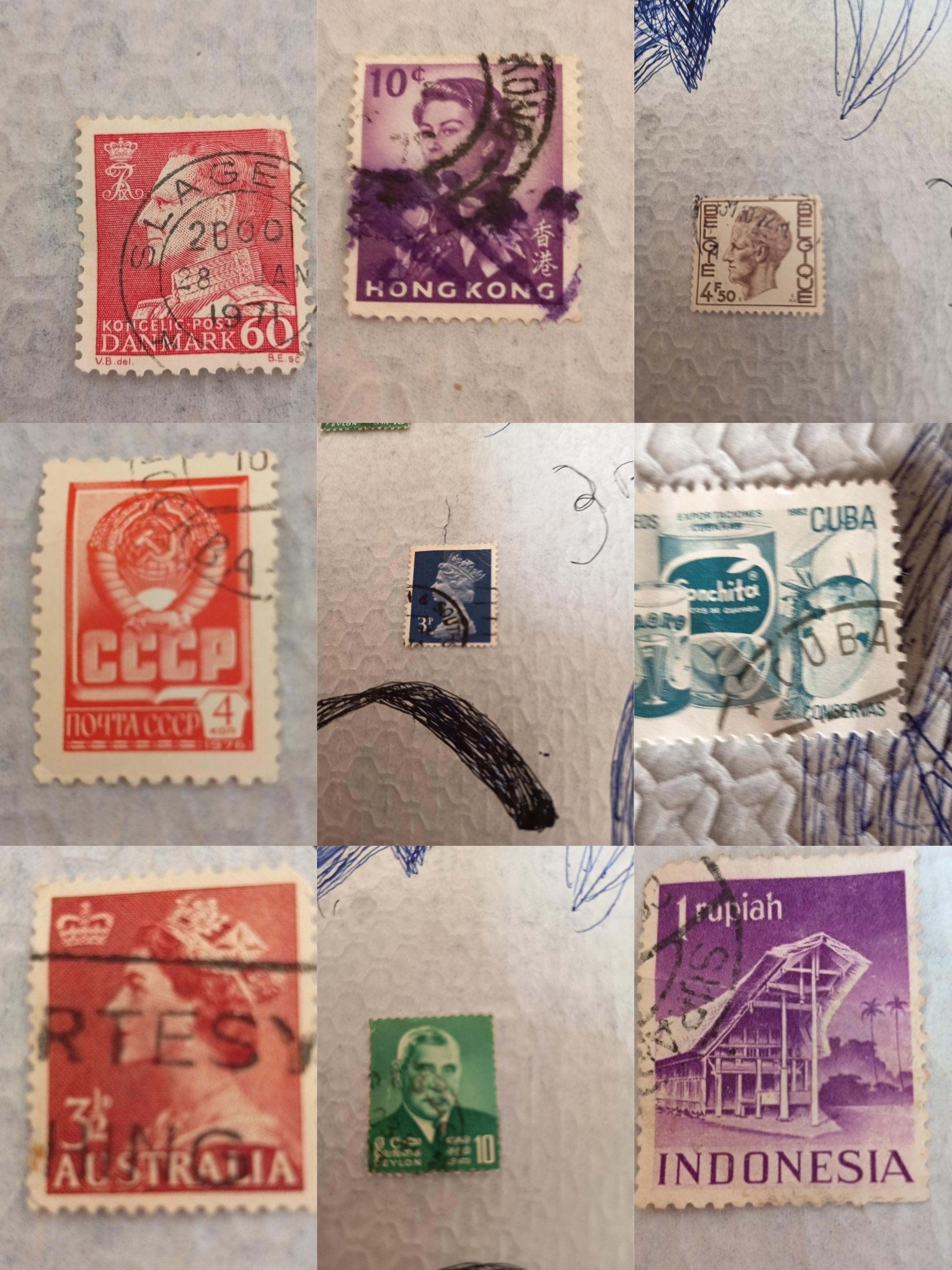 troc de troc lot de timbres divers image 0