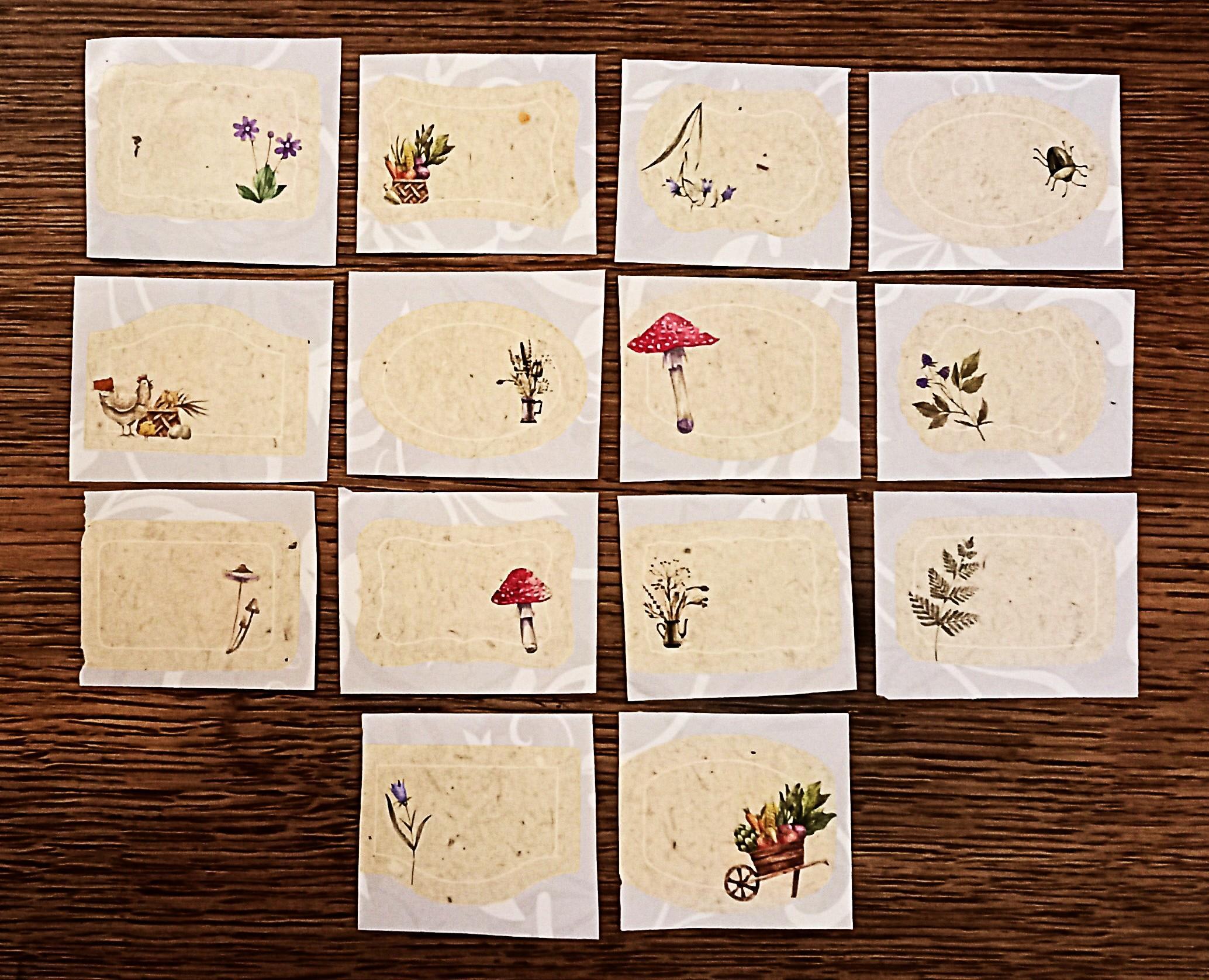 troc de troc etiquettes autocollantes automnales. image 0