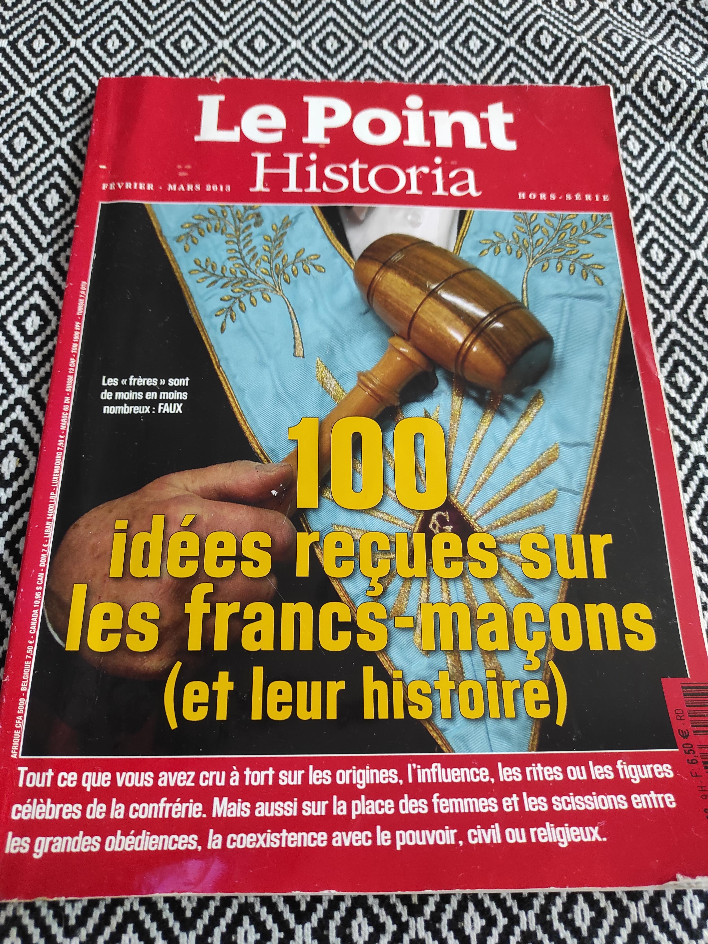 troc de troc magazine le point historia .maçons image 0