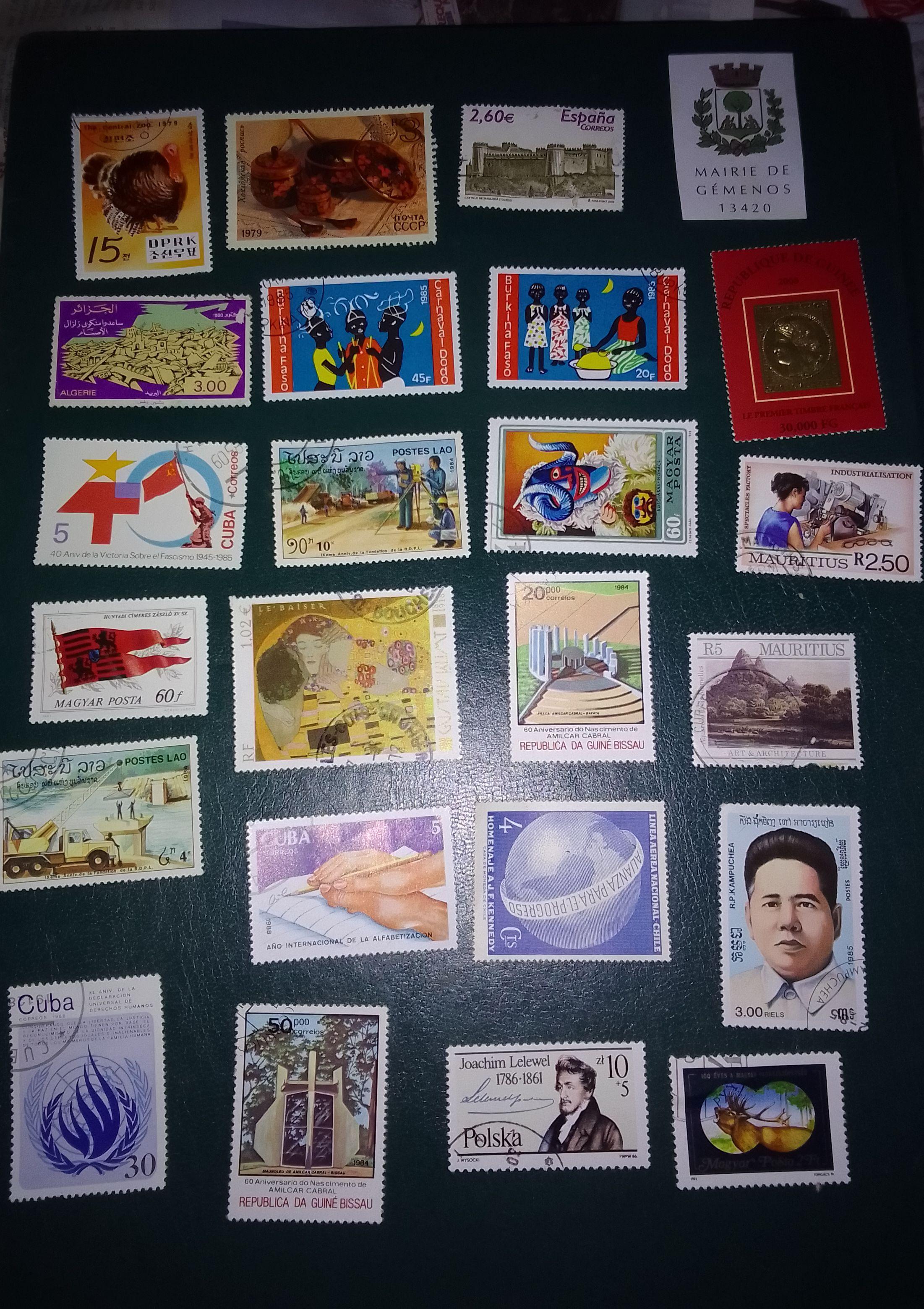 troc de troc lot de timbres etrangers nourself image 0