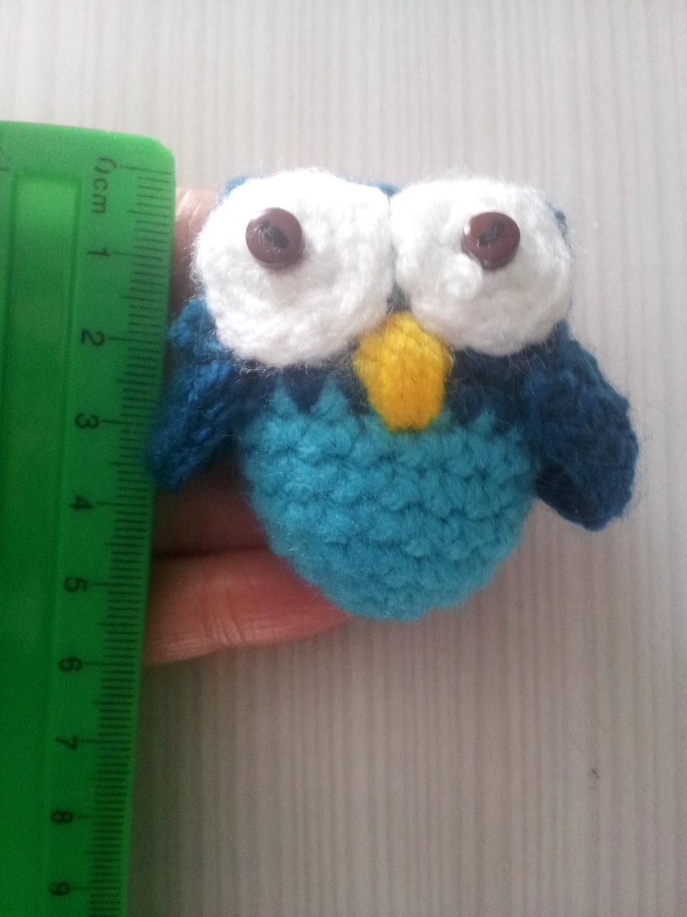 troc de troc mini hibou au crochet fait main #1 image 2