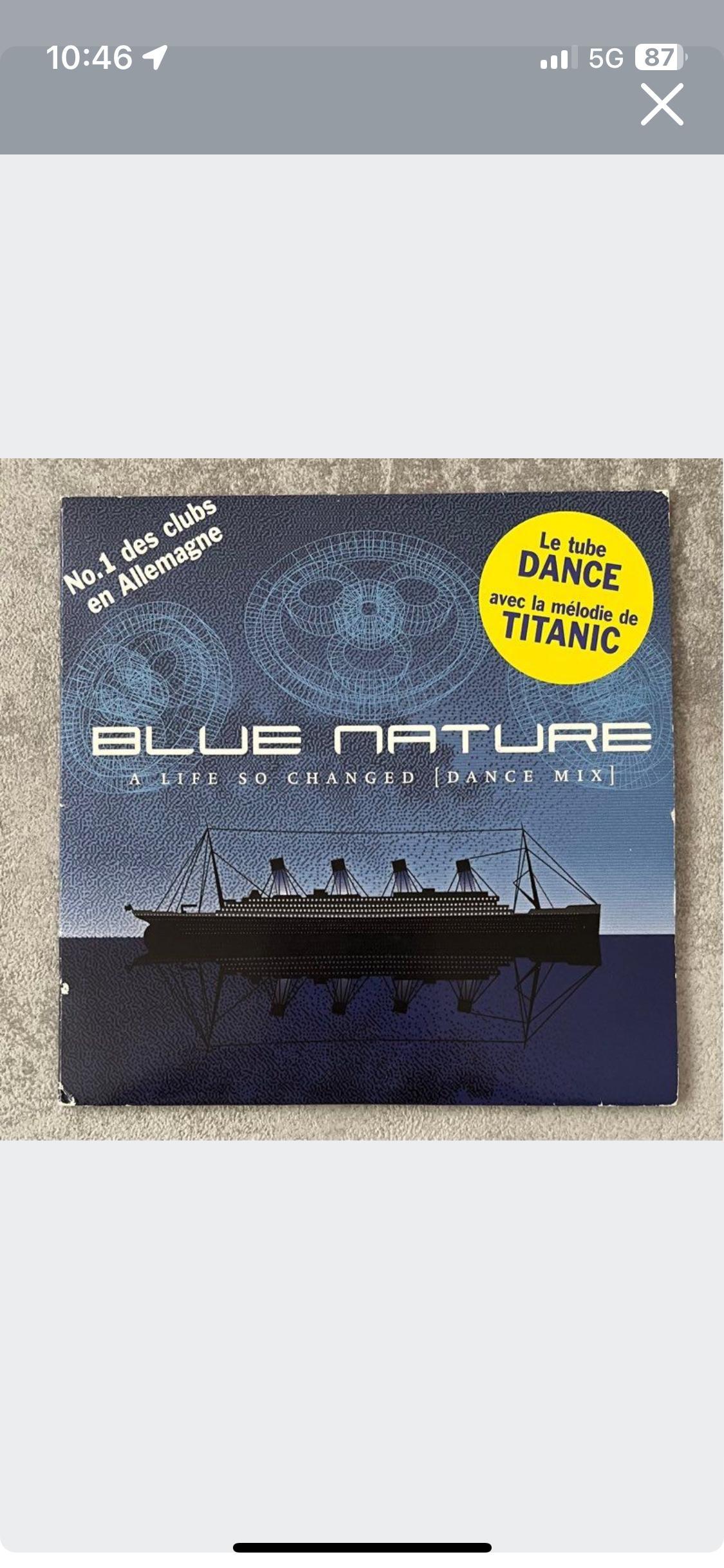 troc de troc cd 2 titres titanic blue nature image 0