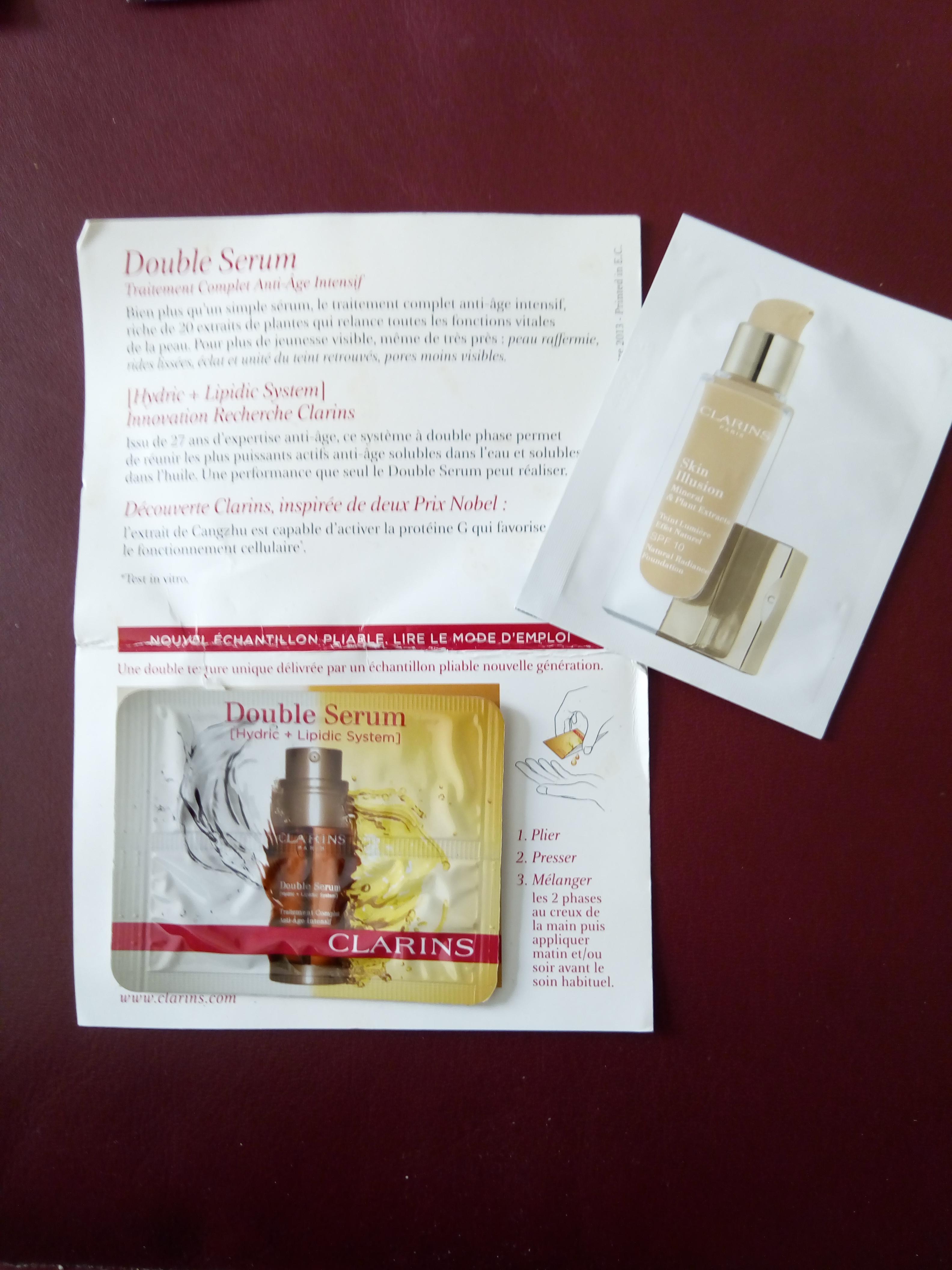troc de troc 2 échantillons clarins visage image 0
