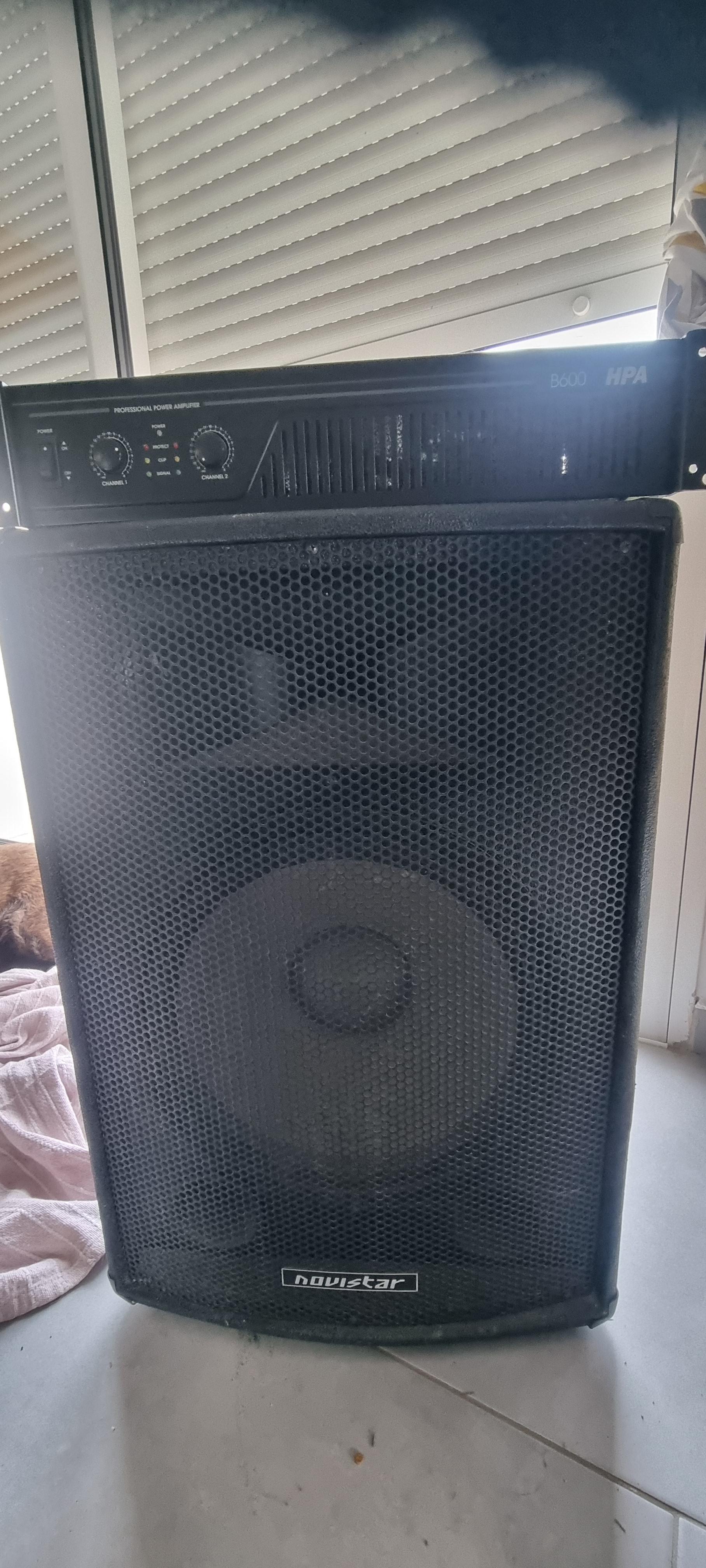 troc de troc enceinte novistar + connexion + ampli hpa 600 image 0