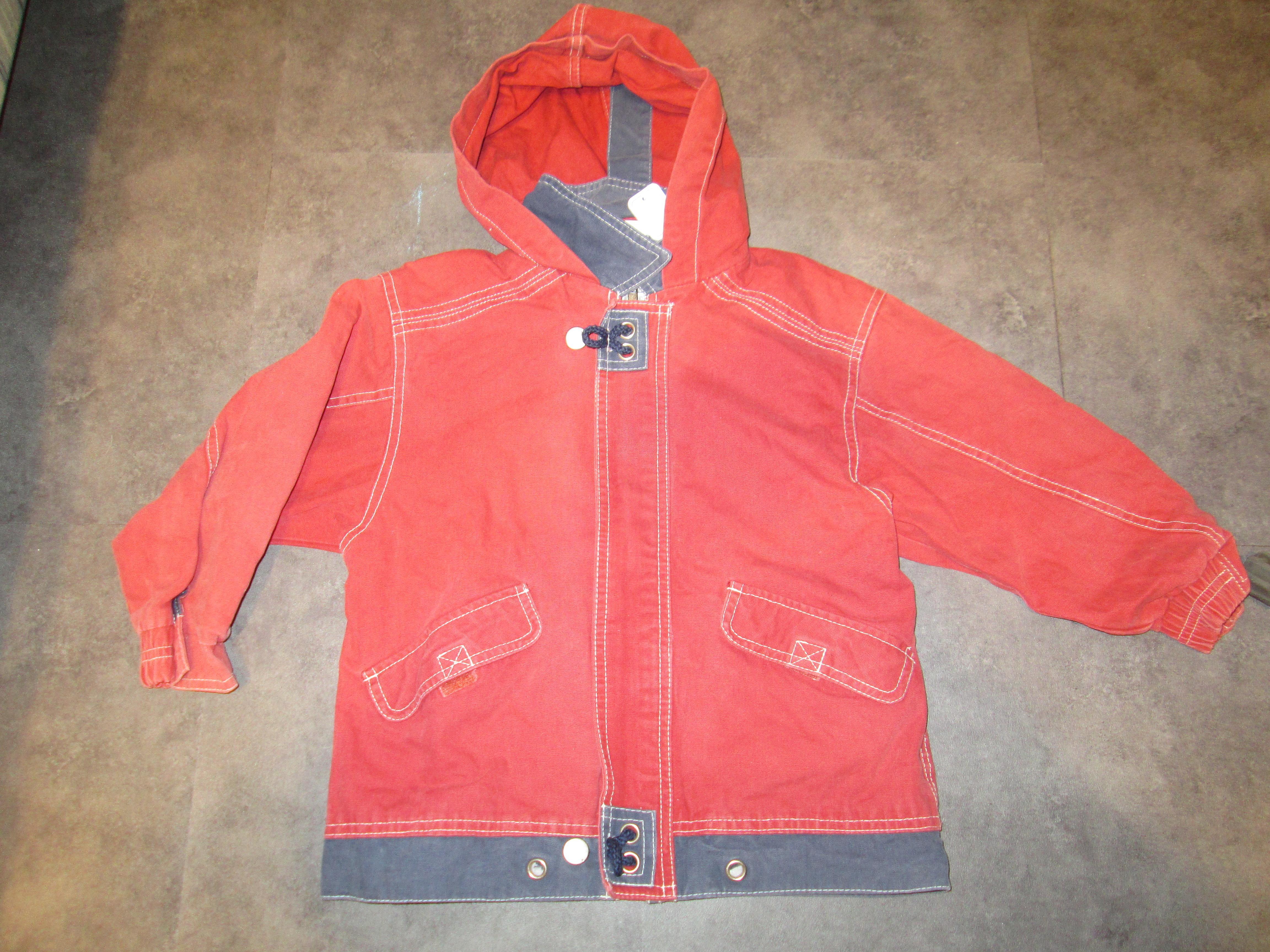 troc de troc blouson rouille et bleu marine 5 ans 8 noisettes image 0