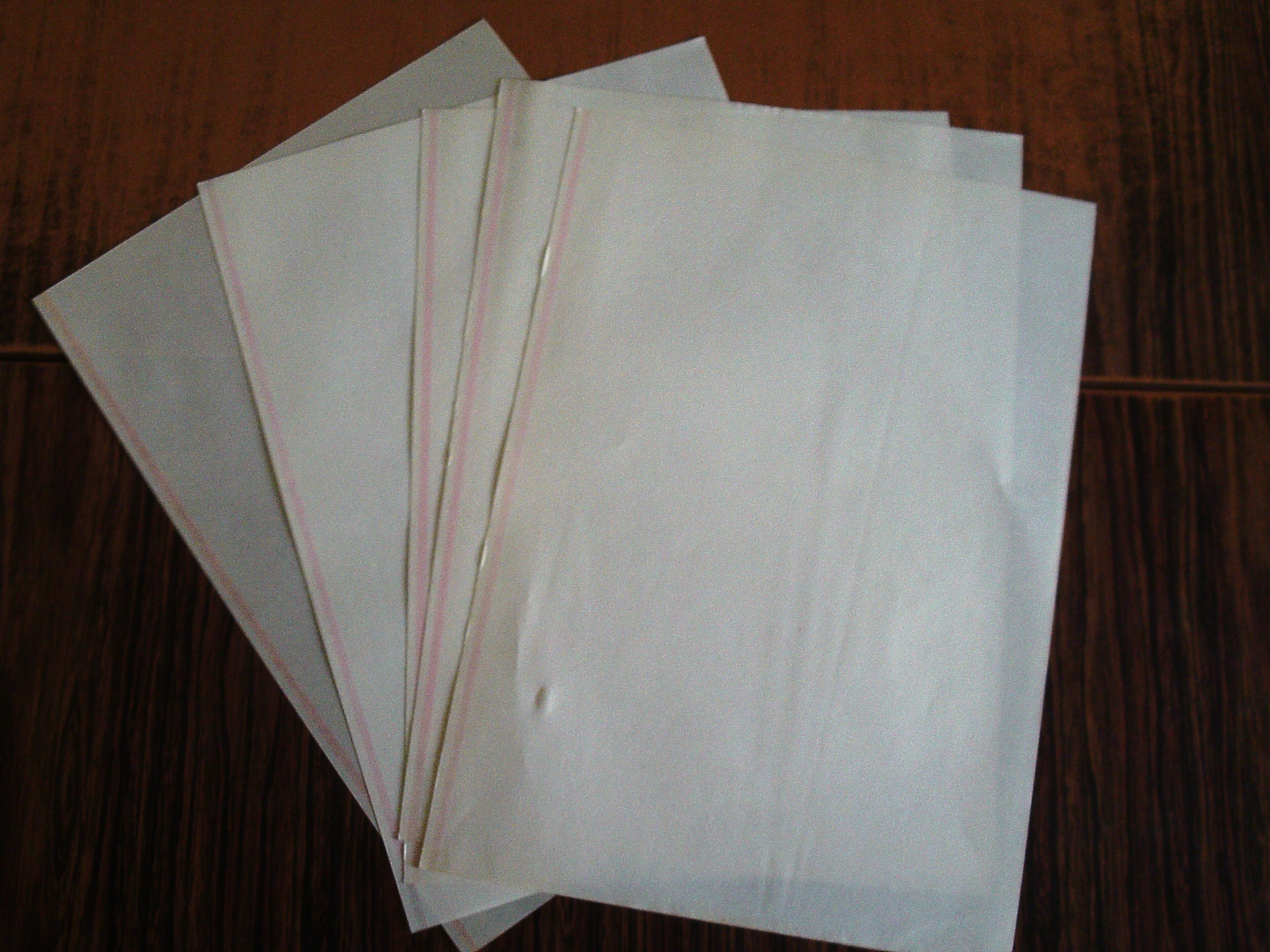 troc de troc lot 5 feuilles intercalaires transparentes + bloc papier calque. image 0