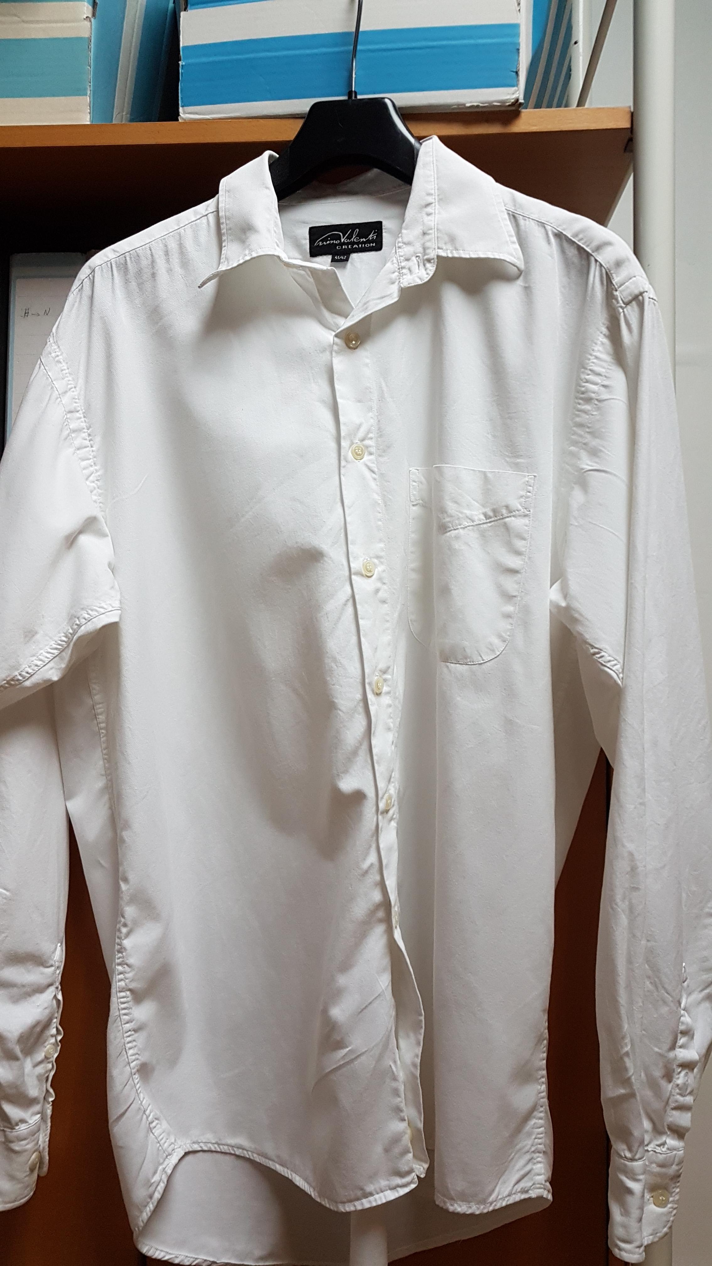 troc de troc chemise  homme blanche coton image 2