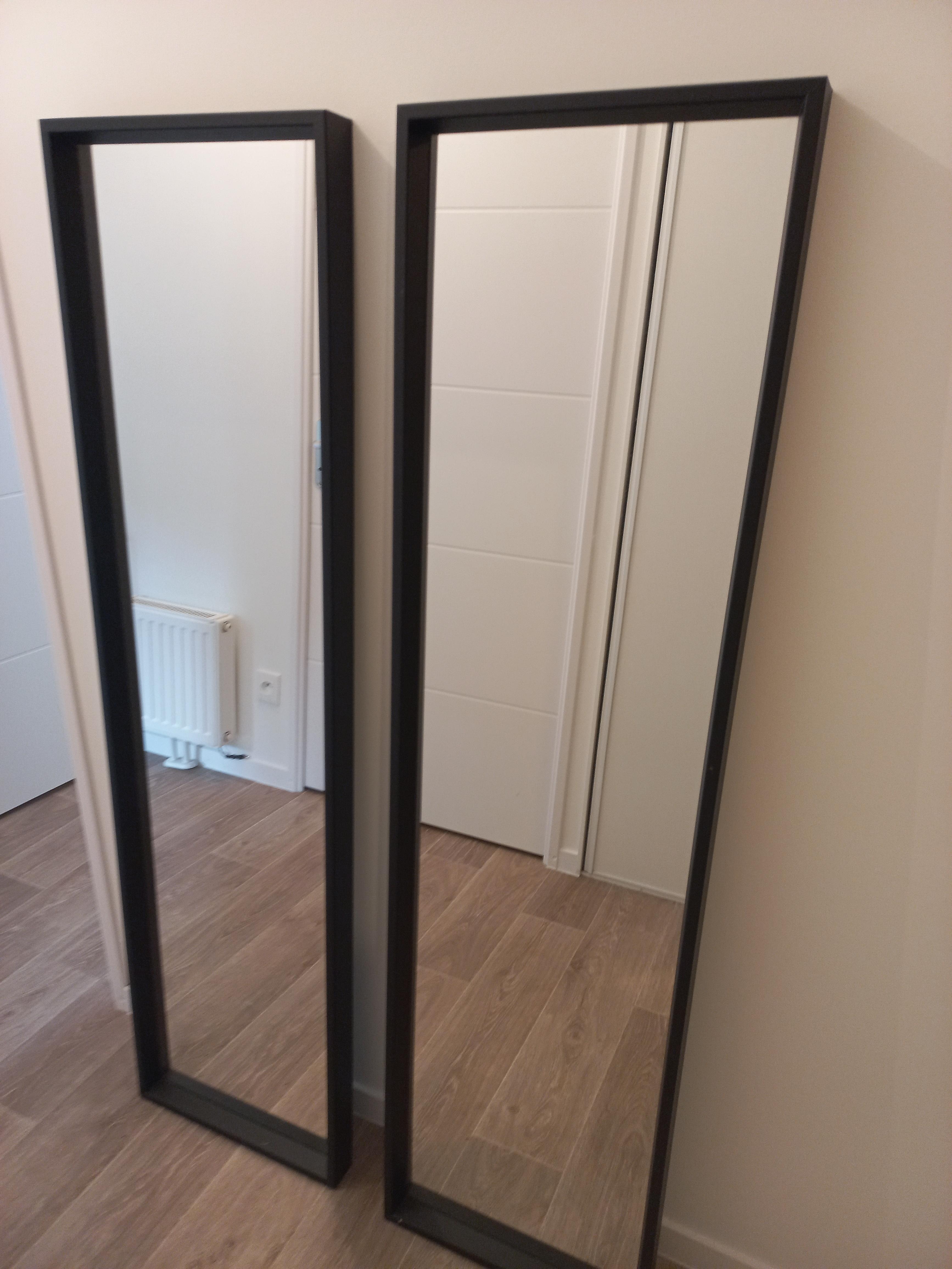 troc de troc lot de 2 grands miroirs noirs image 0