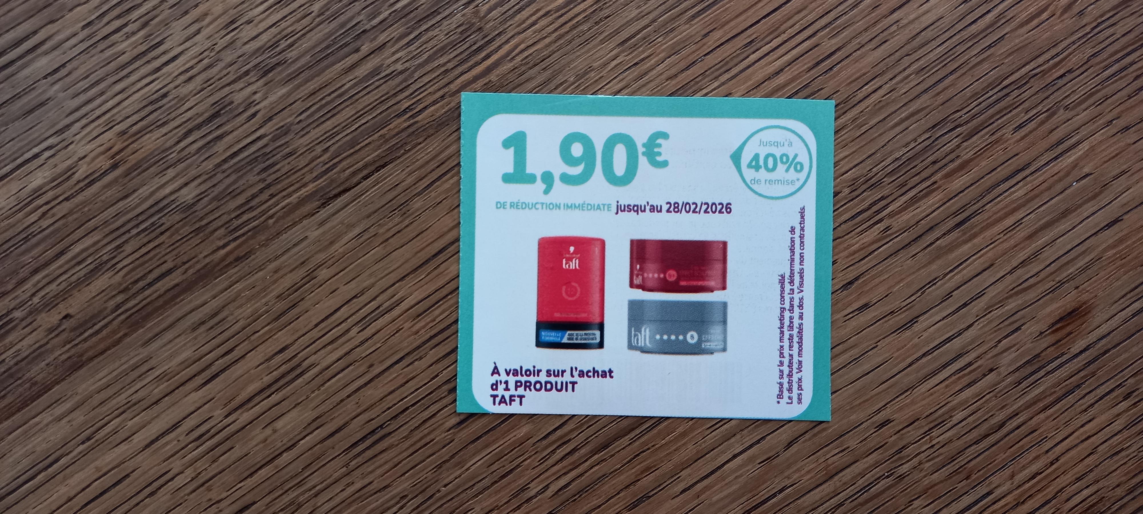 troc de troc bon de réduction taft. image 0