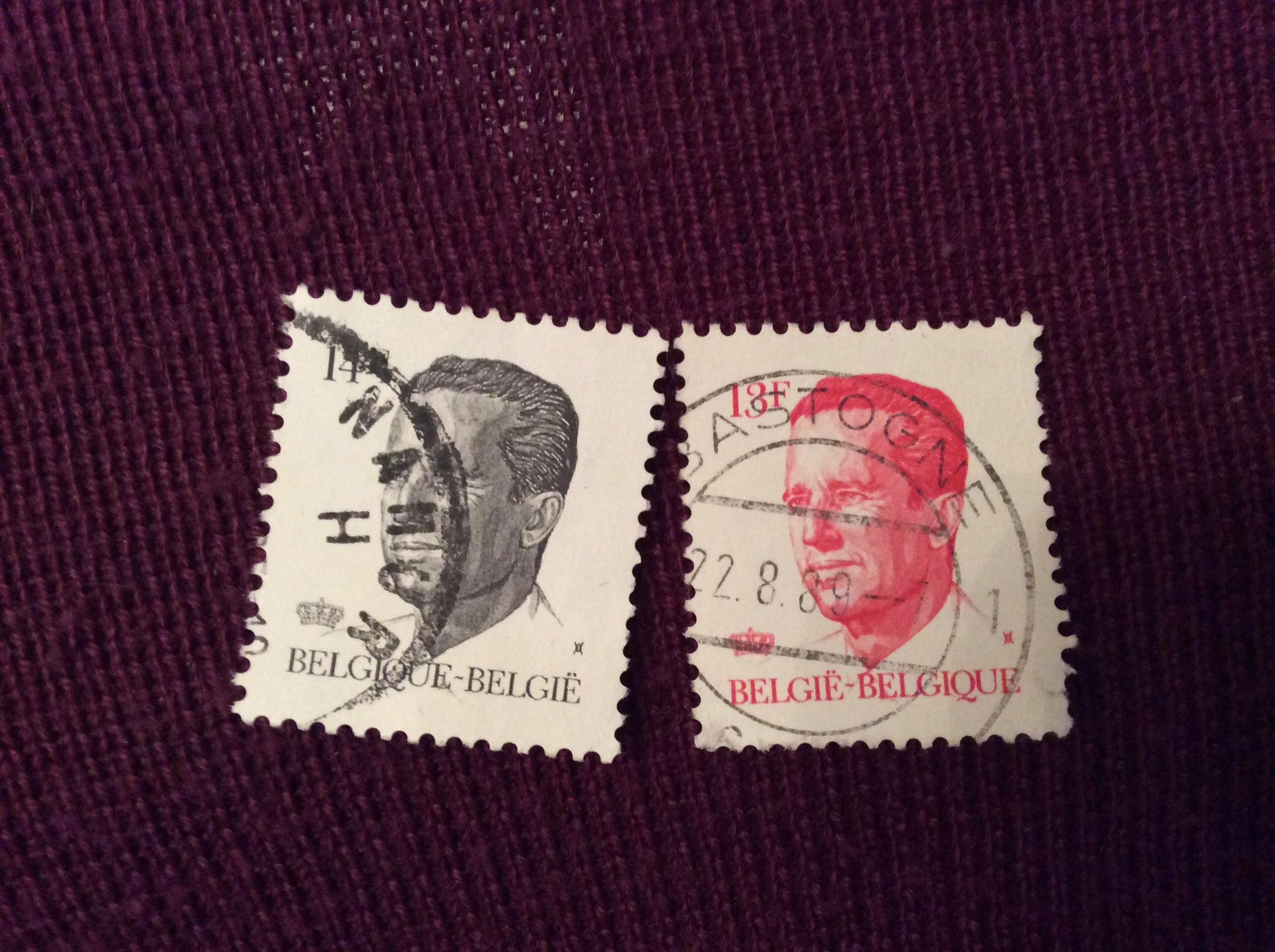 troc de troc 2 timbres belges 13 et 14 image 0