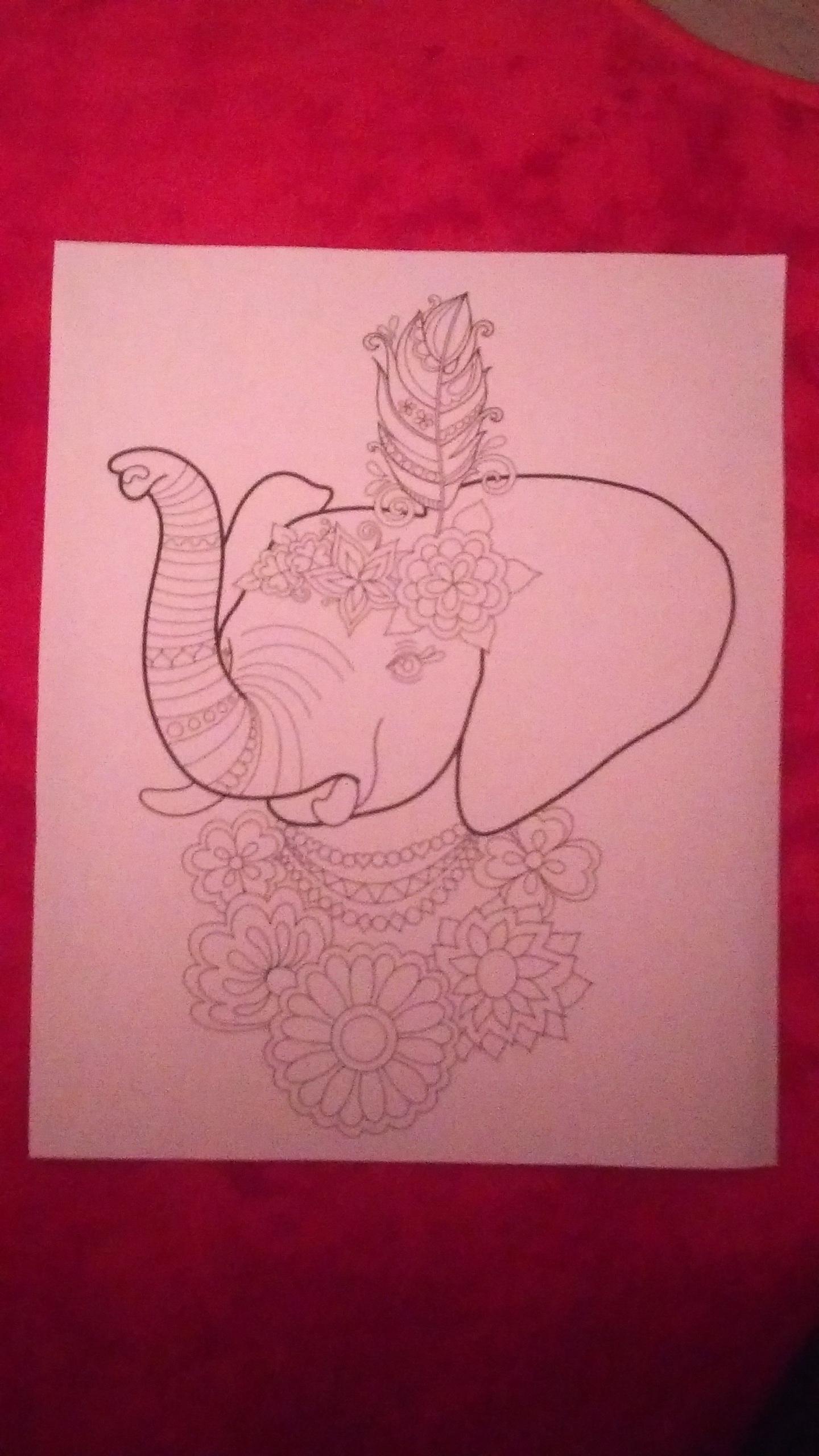 troc de troc coloriages d'éléphants. image 2