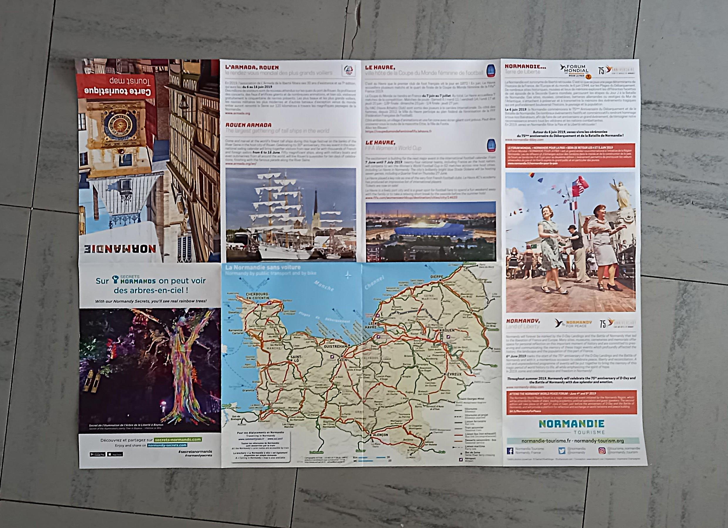 troc de troc carte touristique de normandie. image 2