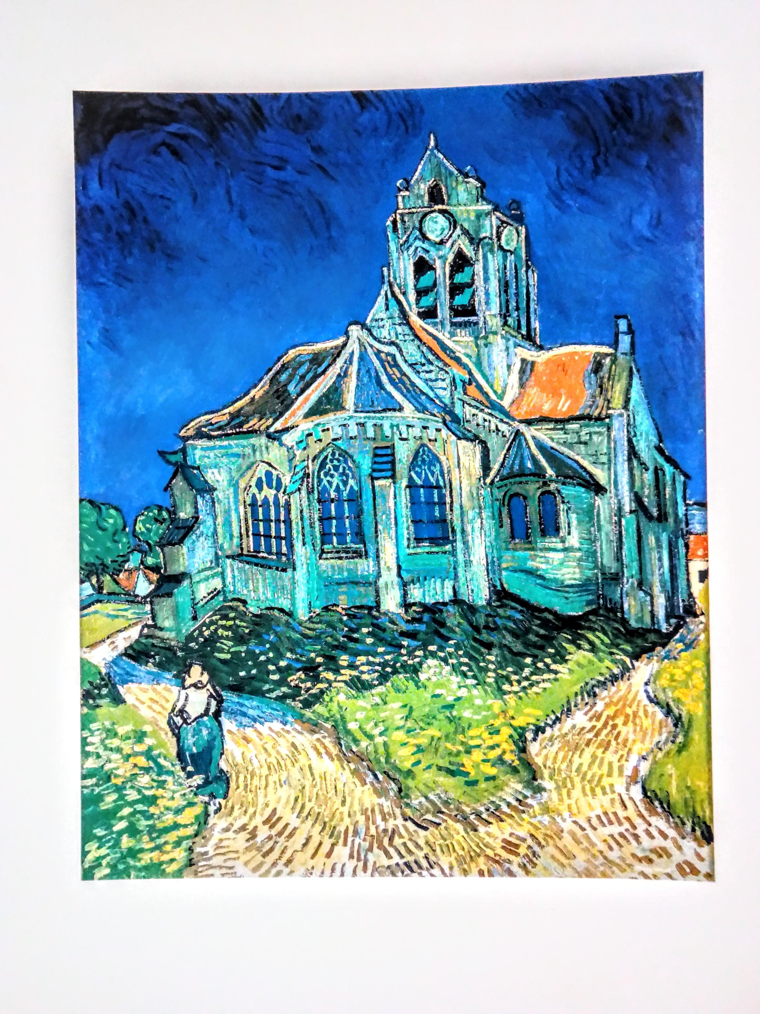 troc de troc pour bo.: l'Église d'auvers-sur-oise, van gogh 1890 image 0