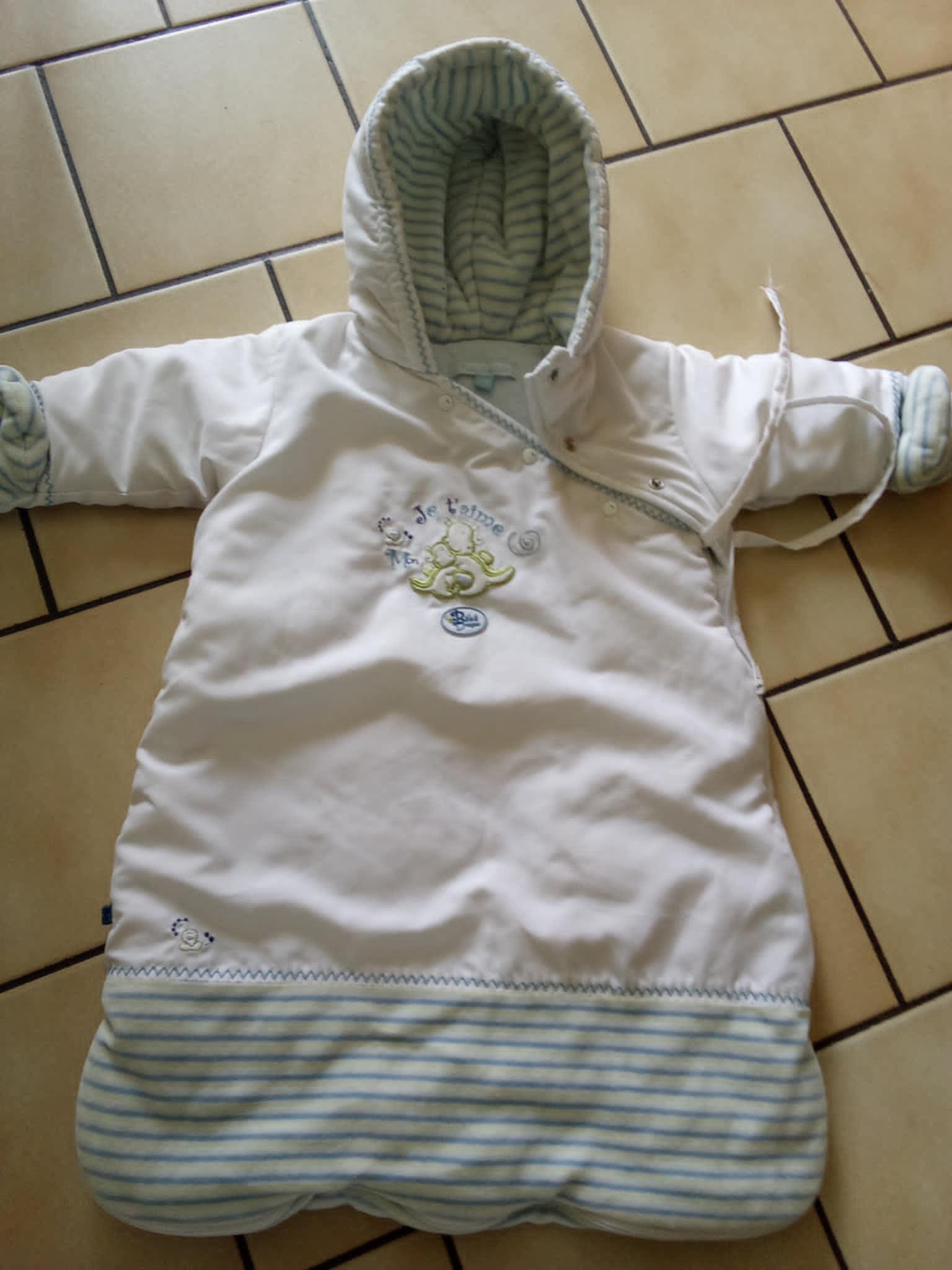 troc de troc nid d'ange 3 mois  marque petit kimbalo ouverture integrale image 0