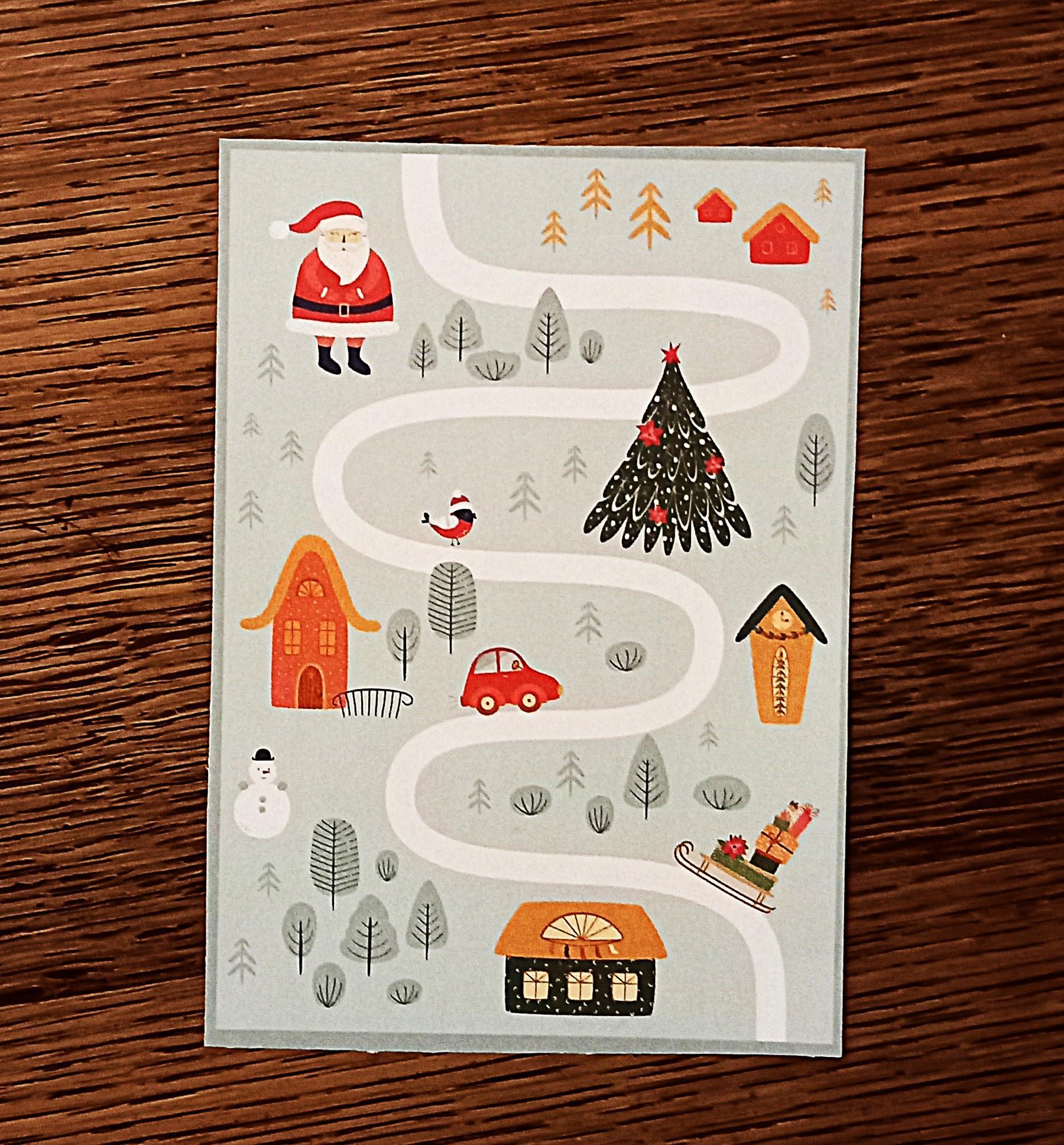 troc de troc carte "le chemin du père noël". image 0