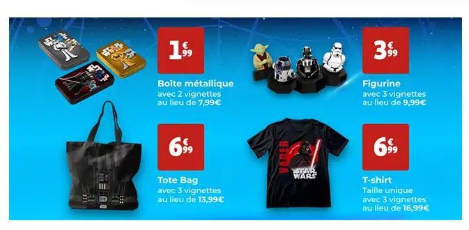 troc de troc attribué 12 vignettes auchan star wars puissante est la force image 1