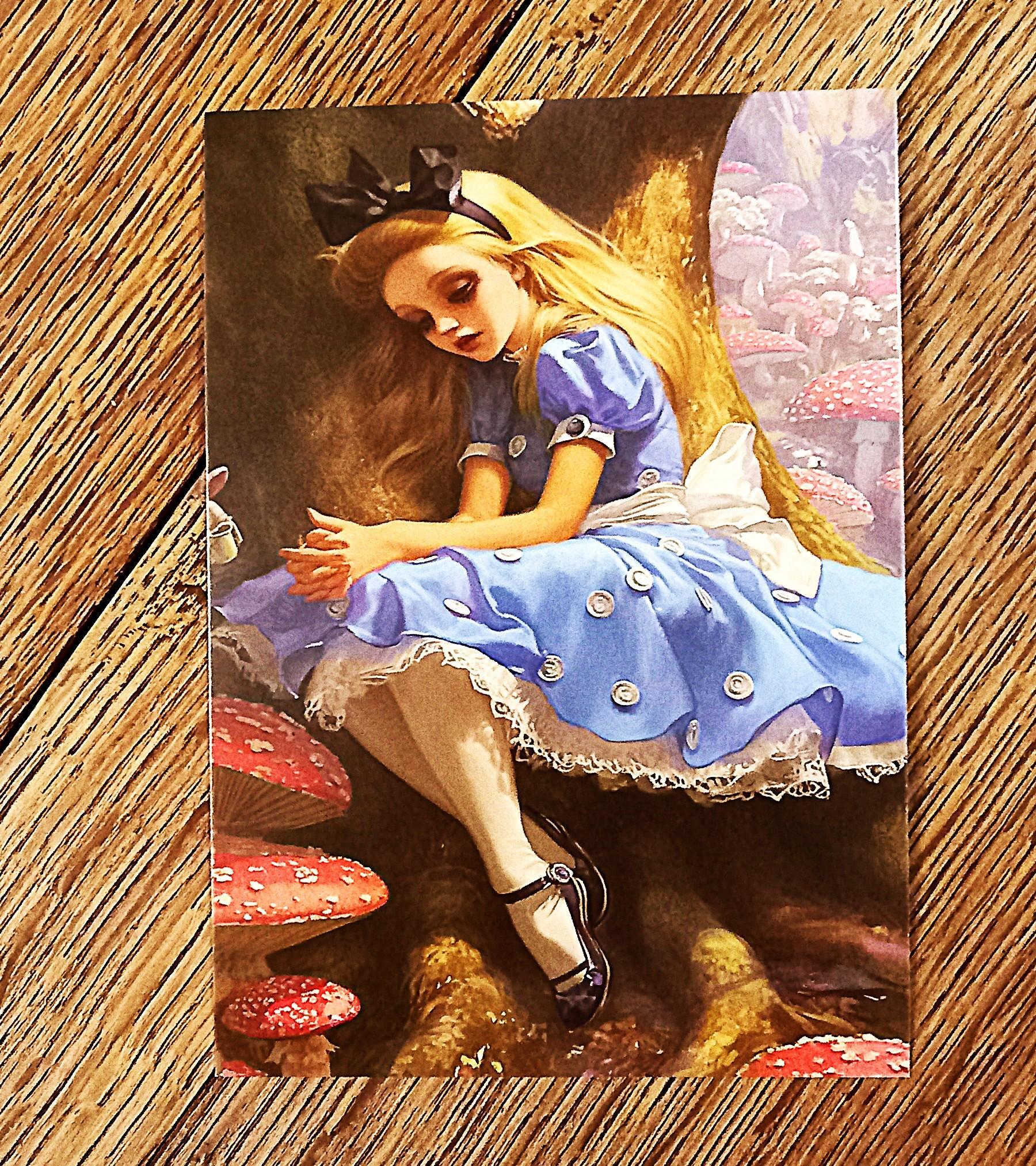 troc de troc carte postale "alice au pays des merveilles". image 0