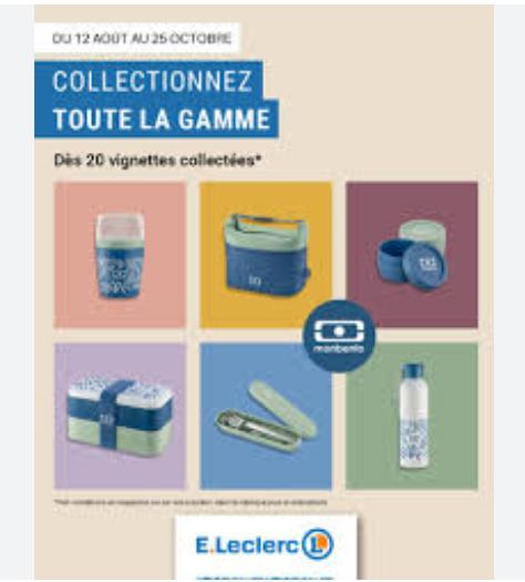 troc de troc vignettes leclerc mon bento (version numériques)  -  validité 8/11/25 image 0
