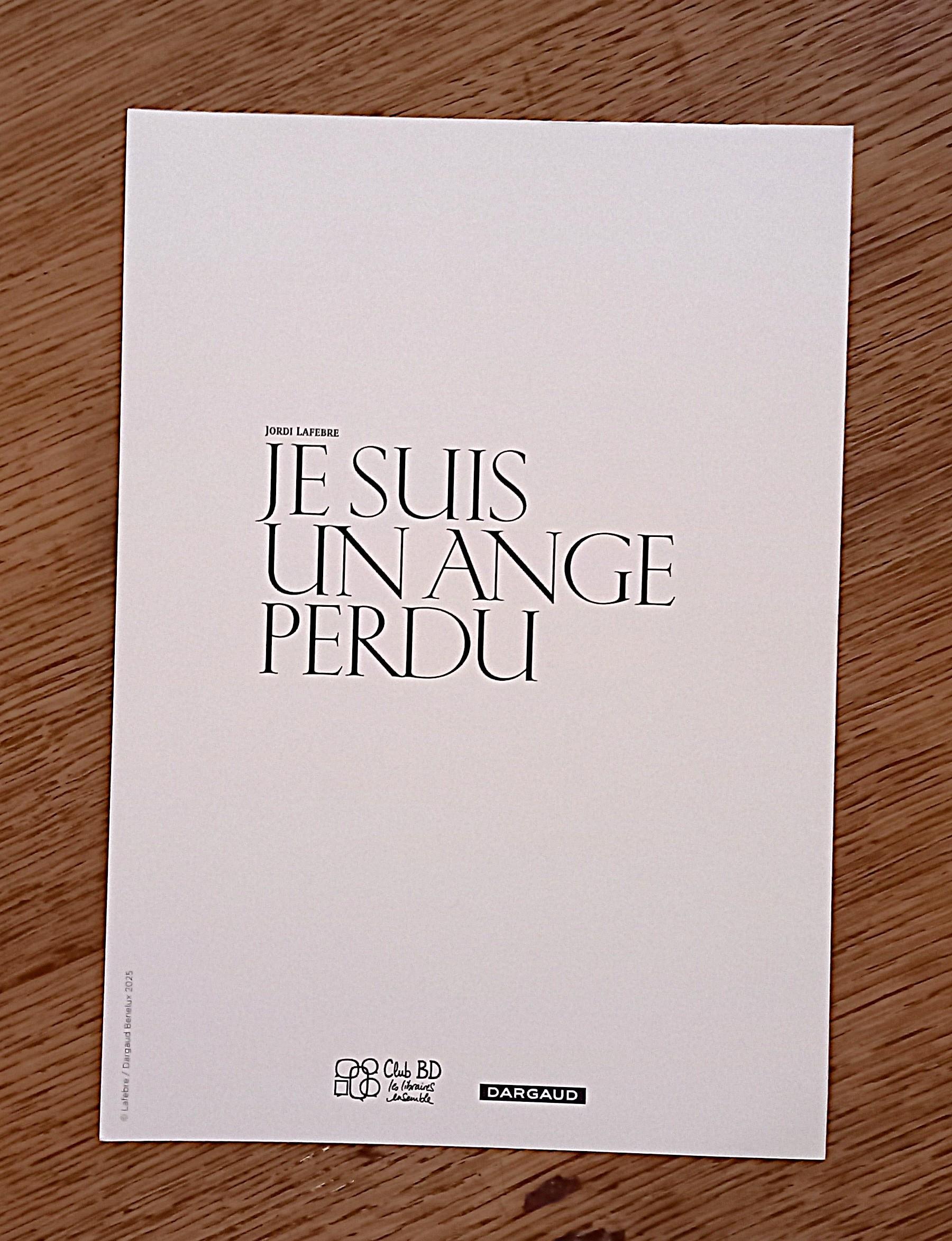 troc de troc carte "je suis un ange perdu". image 1